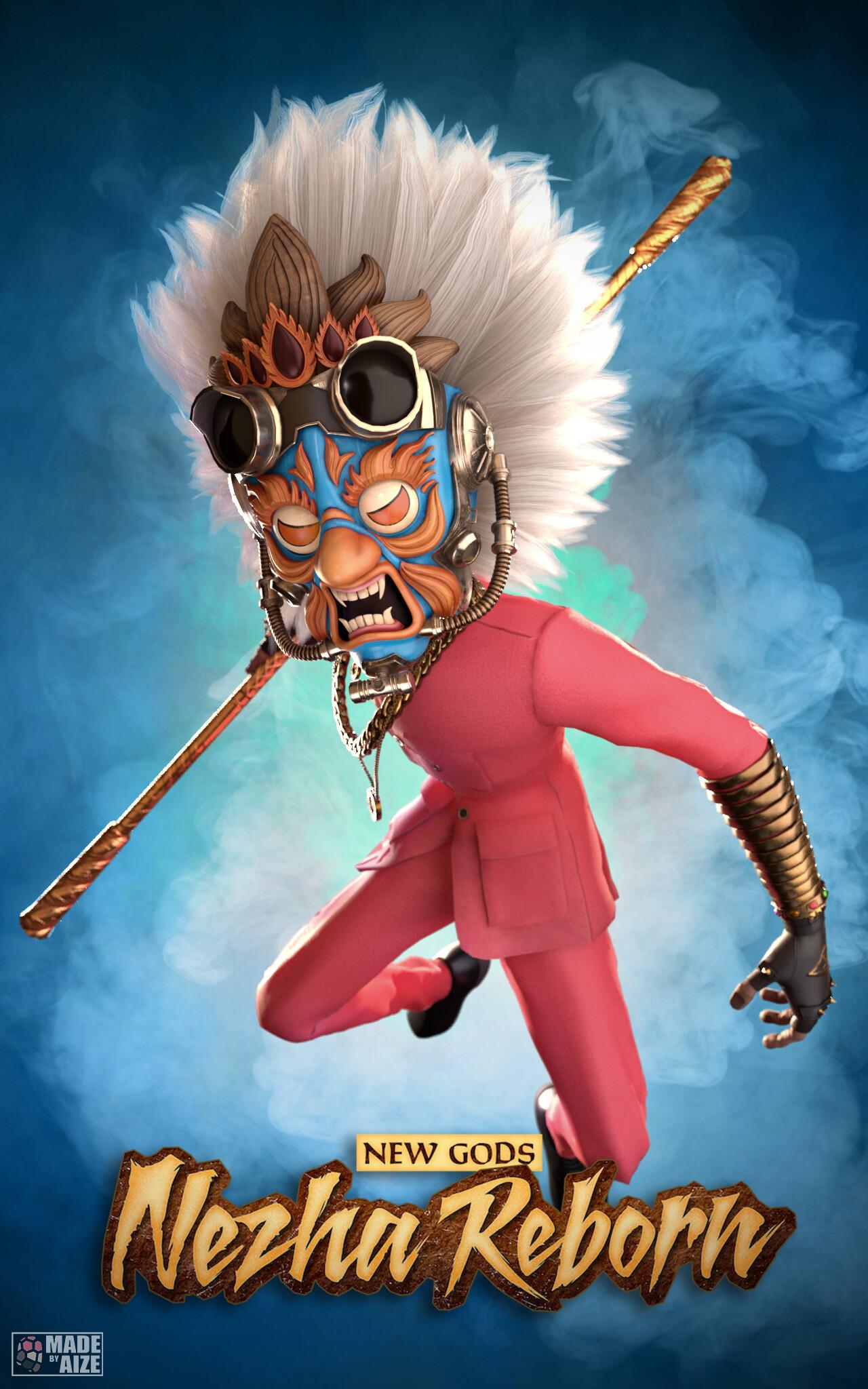 1280x2048 MONKEY KING (fanart). New Gods : Nezha Reborn