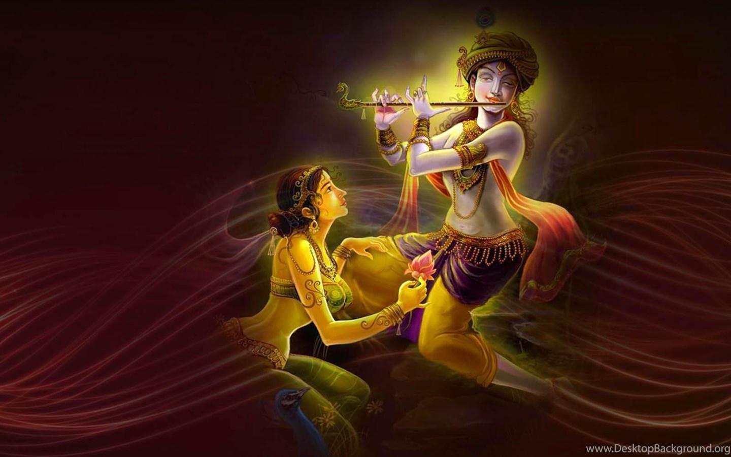 1440x900 God Radha Krishna HD Wallpaper Photo Desktop Background