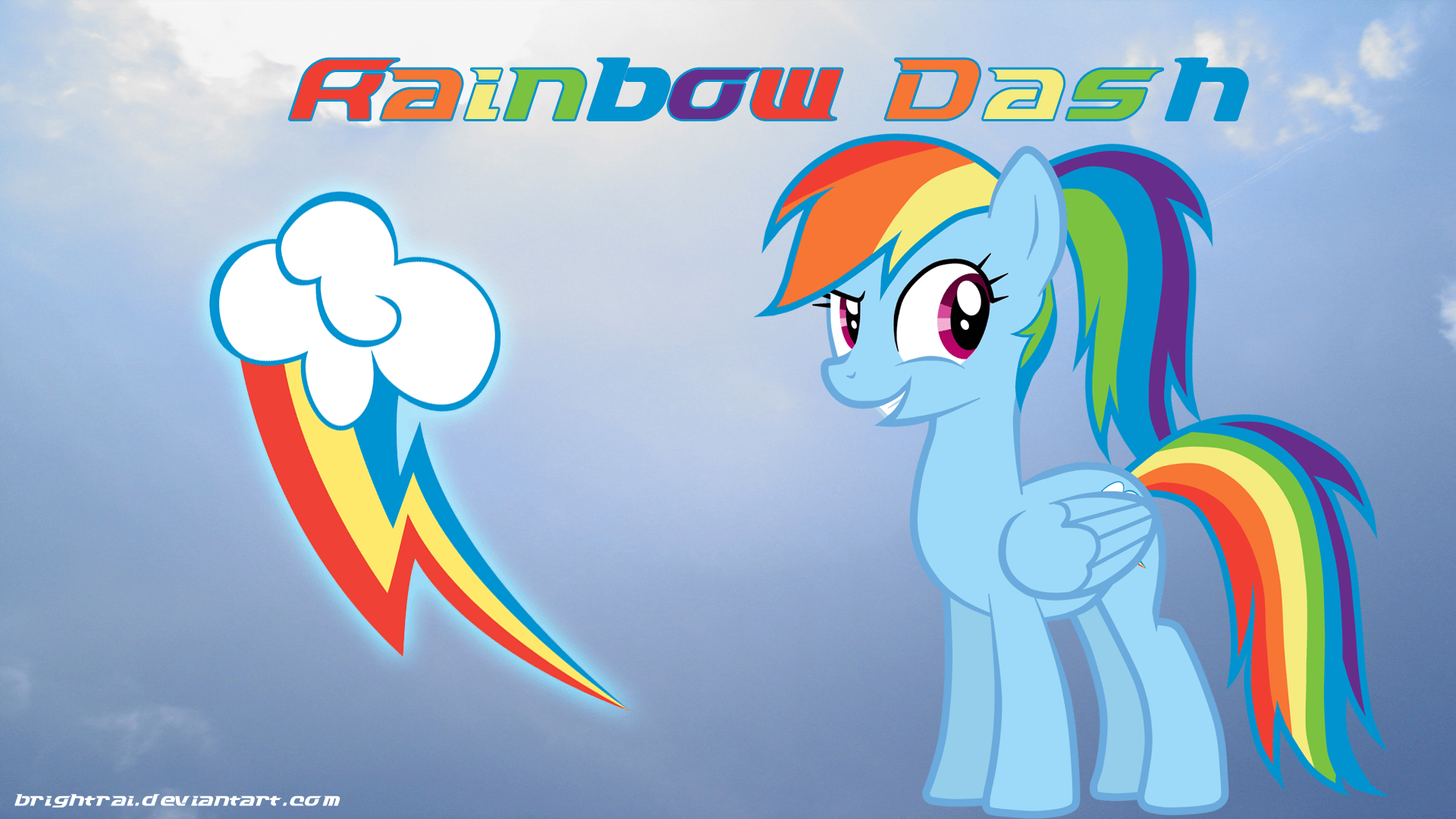 1920x1080 Rainbow Dash Ponytail Wallpaper by brightrai. Rick and Morty wallpaper. My Little Wallpaper are Magic