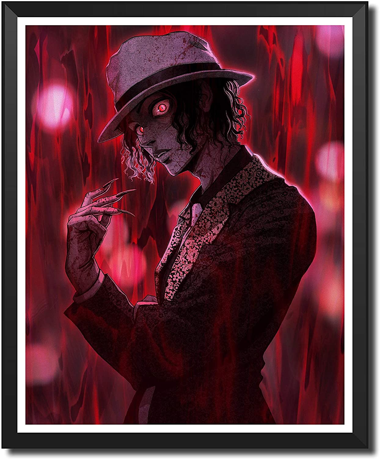 1244x1500 Buy Yansang Anime Demon Slayer Kimetsu no Yaiba Muzan Kibutsuji Bathroom Decor Wall Decor Home Decor Canvas Print Poster, Unframed, 8 x 10 Inches, Set of 1 Piece(Small Size) Online in Indonesia. B08FMT7GHC