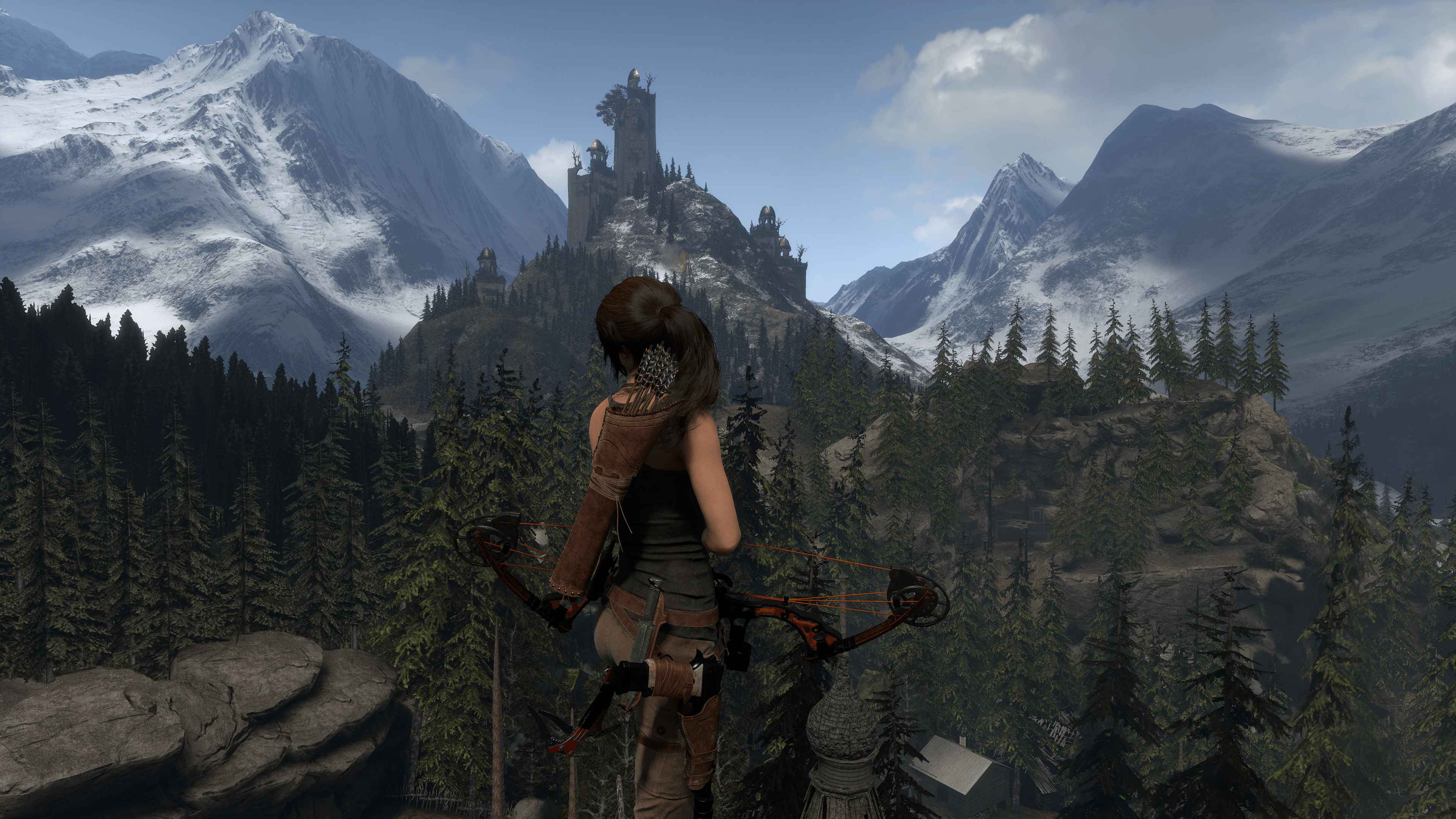3840x2160 Rise of the Tomb Raider - Hình nền Thung lũng địa nhiệt 4K