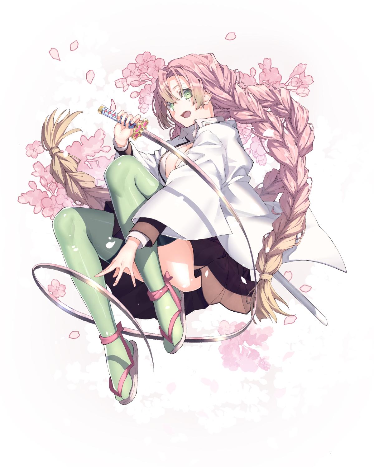 1200x1500 Kanroji Mitsuri (Mitsuri Kanroji) no Yaiba Wallpaper by Pixiv Id 18597216 Anime Image Board