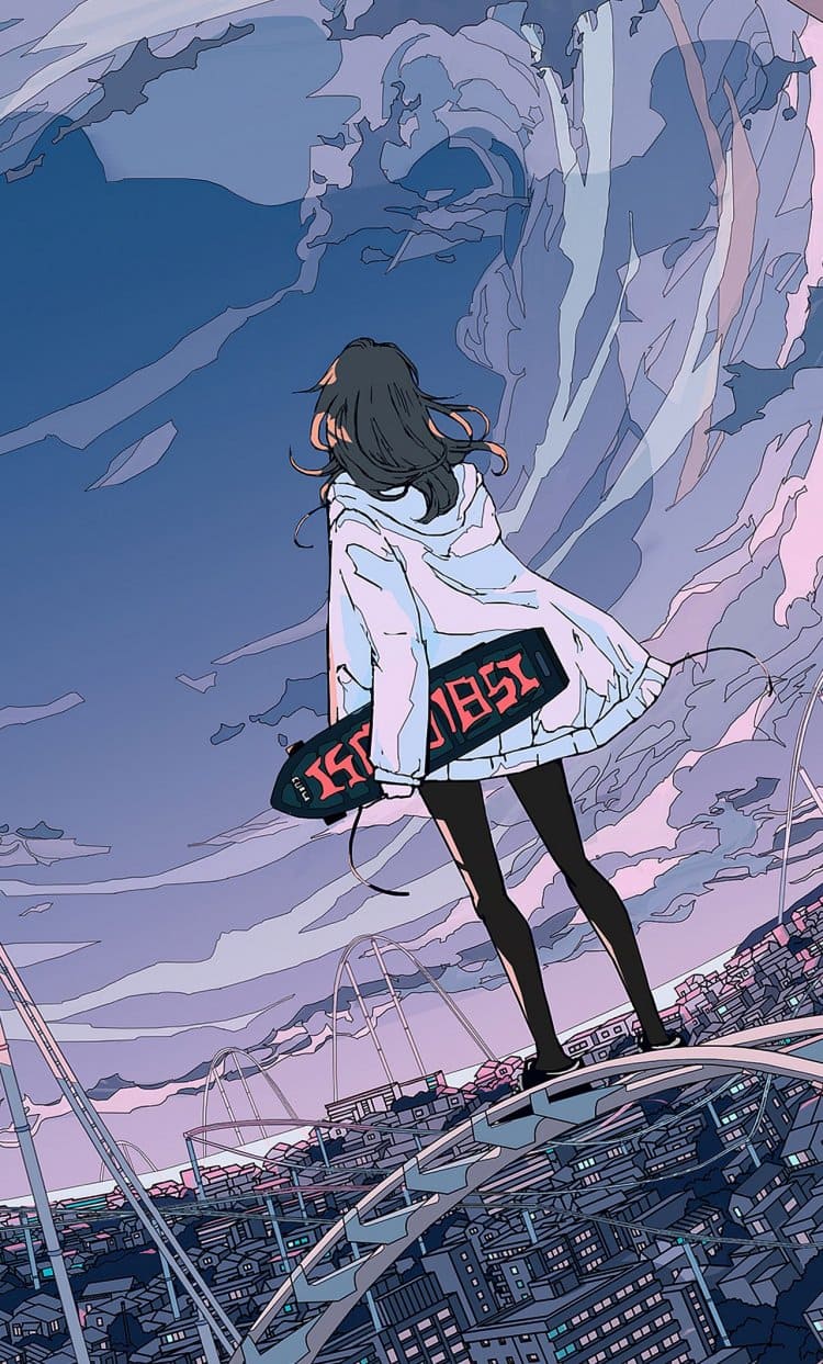750x1243 Aesthetic Anime Phone Wallpaper