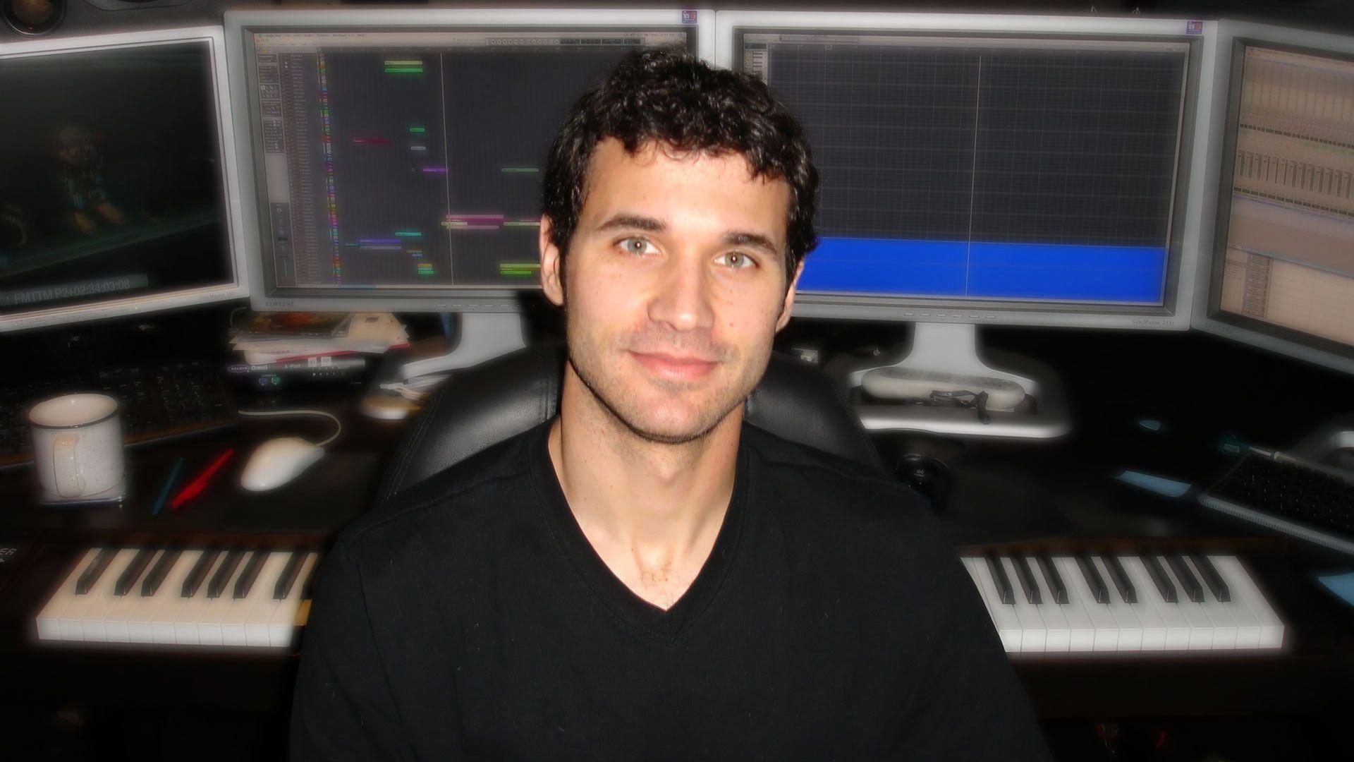1920x1080 Download Wallpaper 1920x1080 ramin djawadi, computer, keys, cup, pencils Full HD 1080p HD Background. Film music composers, Music jokes, Find music