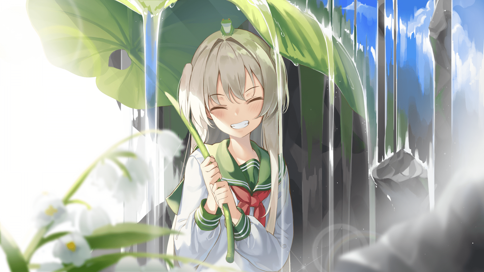 1600x900 Anime Frog Wallpaper