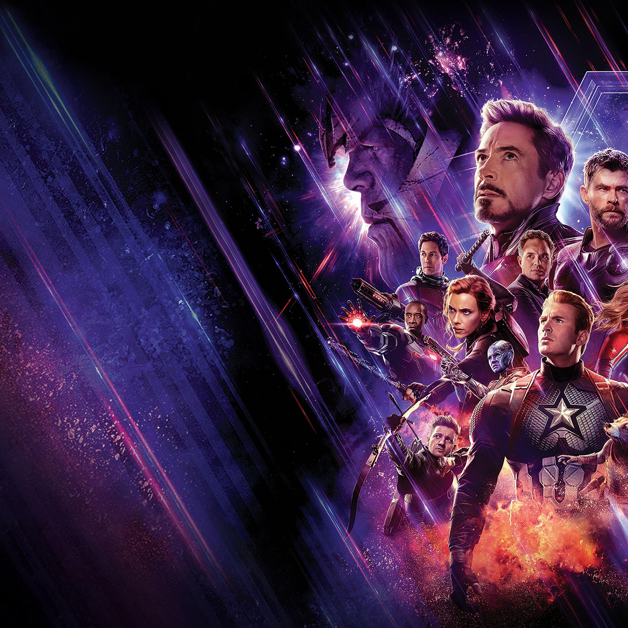 2048x2048 Avengers End Game 4k Banner iPad Air HD 4k Wallpaper, Image, Background, Photo and Picture