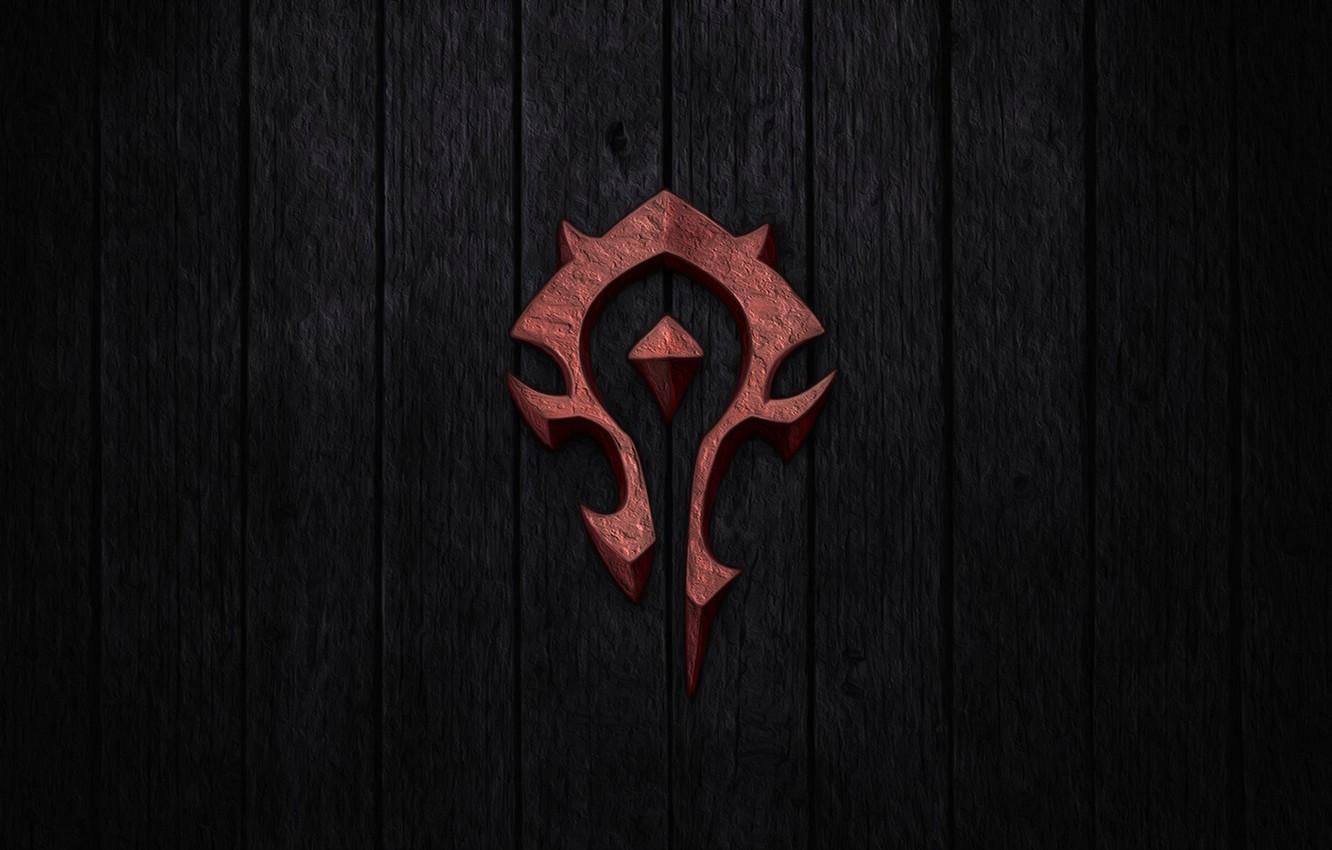 1332x850 Wallpaper the game, symbol, wow, Horde, banner, horde image for desktop, section игры