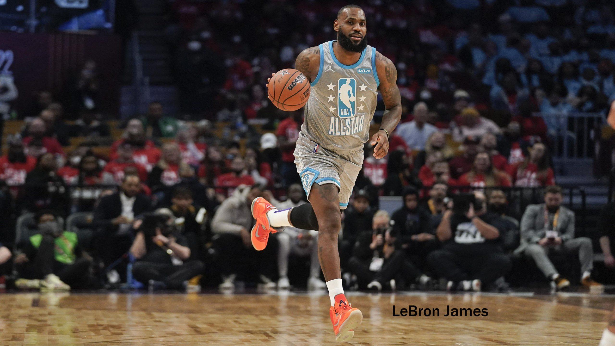 2560x1440 NBA All Star 2022 James 4K Wallpaper For Desktop Background Wallpaper. Wallpaper Download. High Resolution Wallpaper