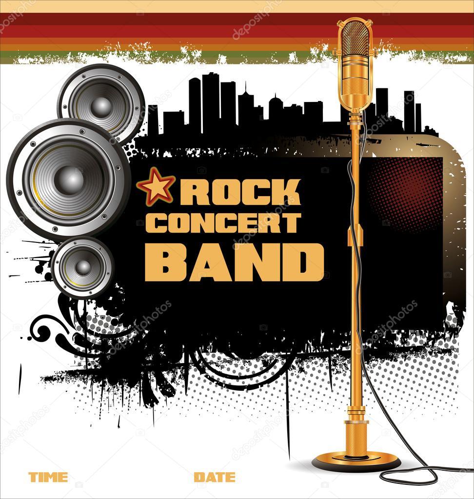 972x1023 Rock Concert Poster Background