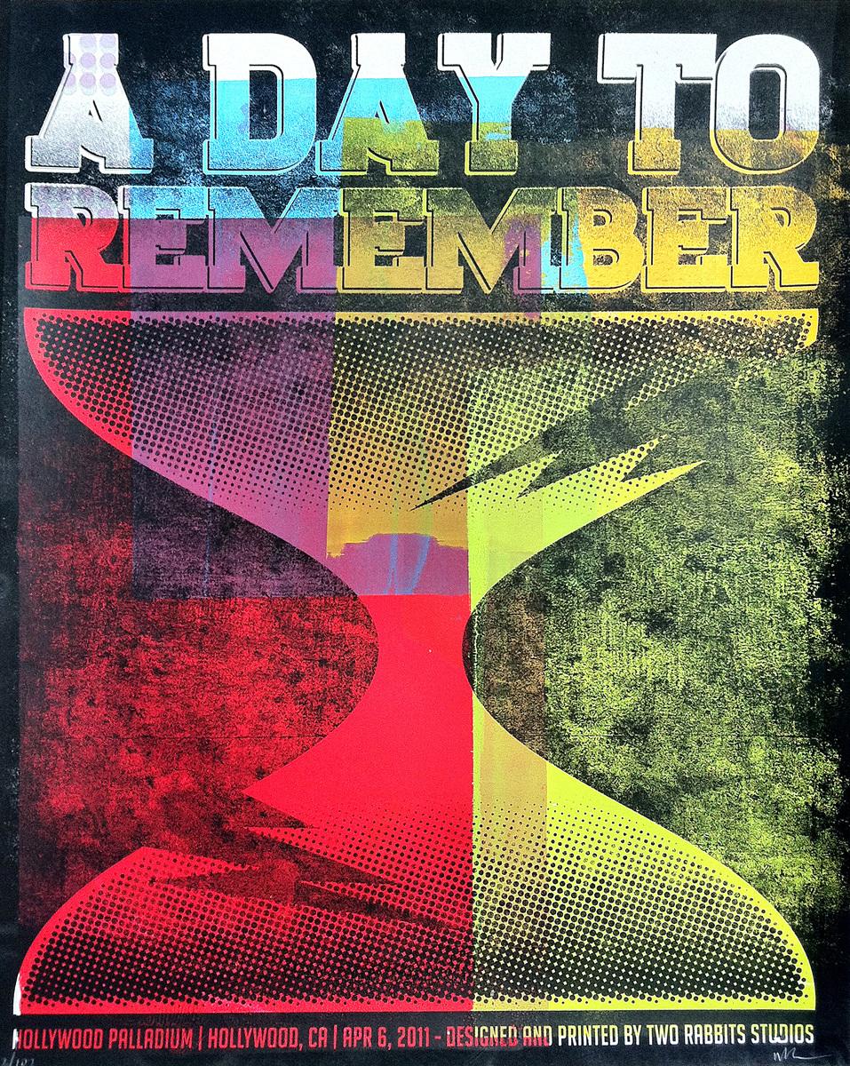 957x1200 A Day To Remember Rock Poster To Remember Tour Posters