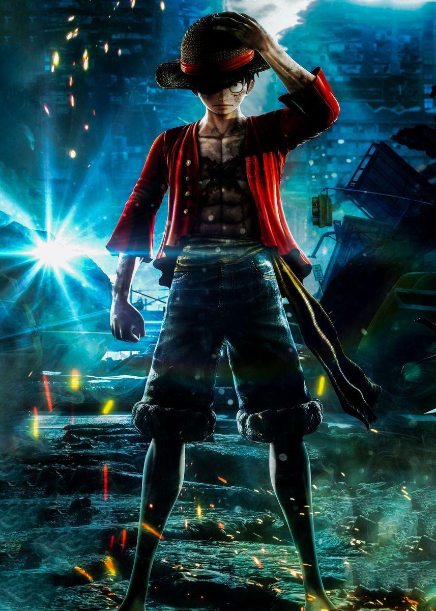 857x1200 One Piece' Poster by lavadatt. Displate. One piece movies, One piece wallpaper iphone, One piece comic