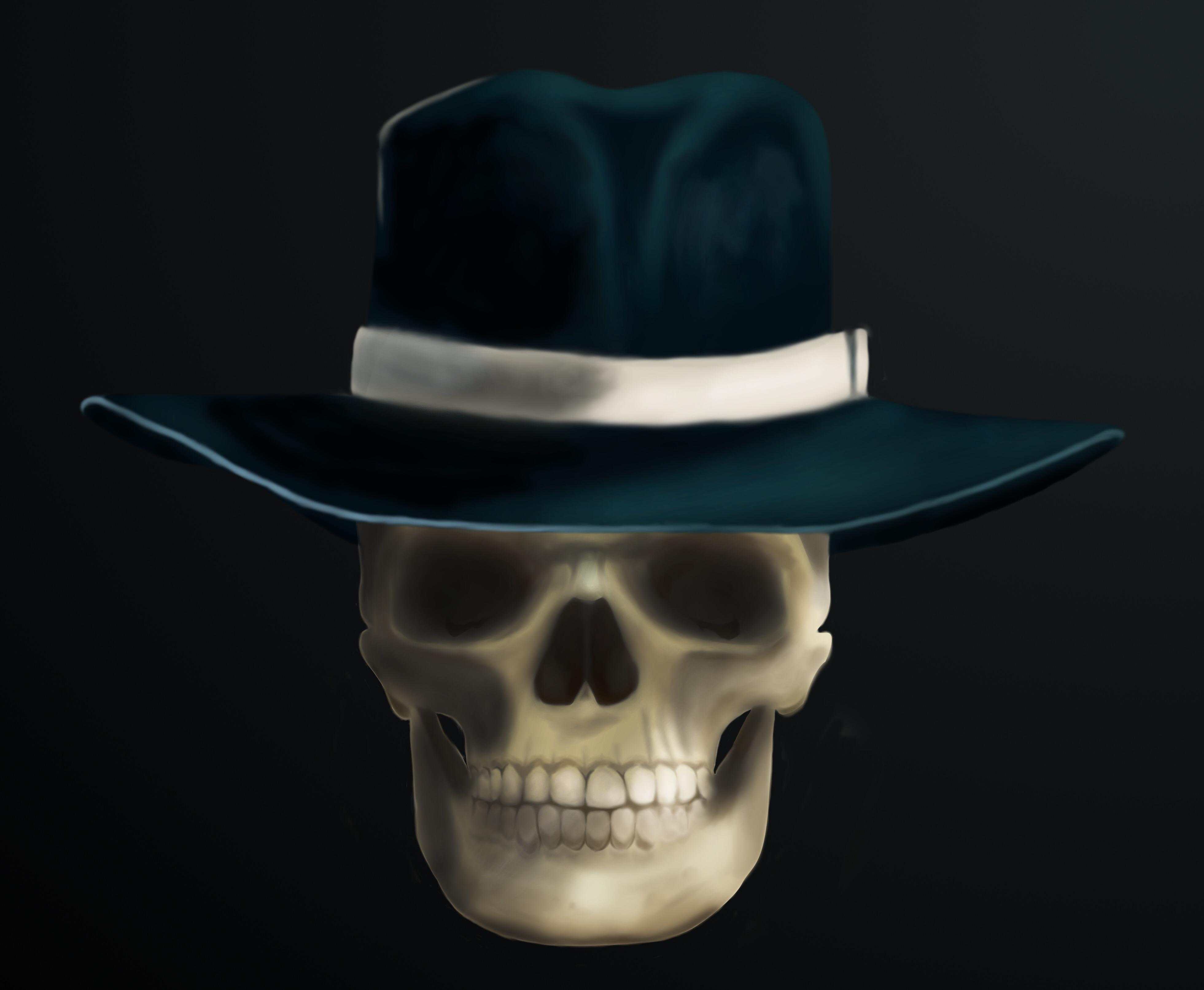 3922x3225 A little illustration of Skulduggery I made a while ago