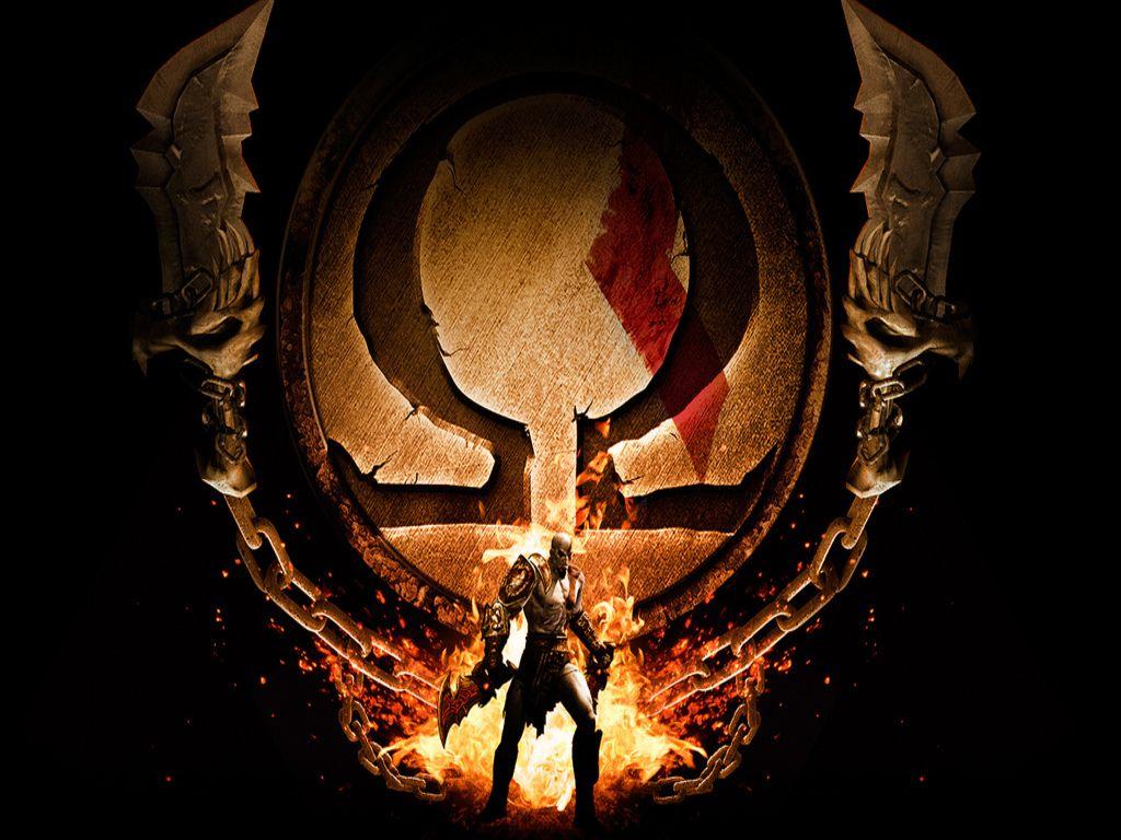 god of war omega symbol wallpaper