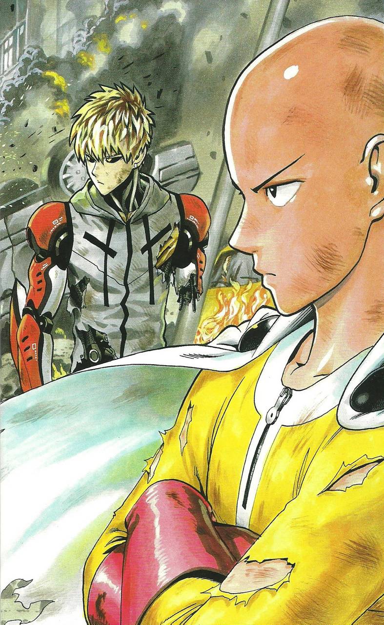 787x1280 Saitama Genos Android Wallpaper