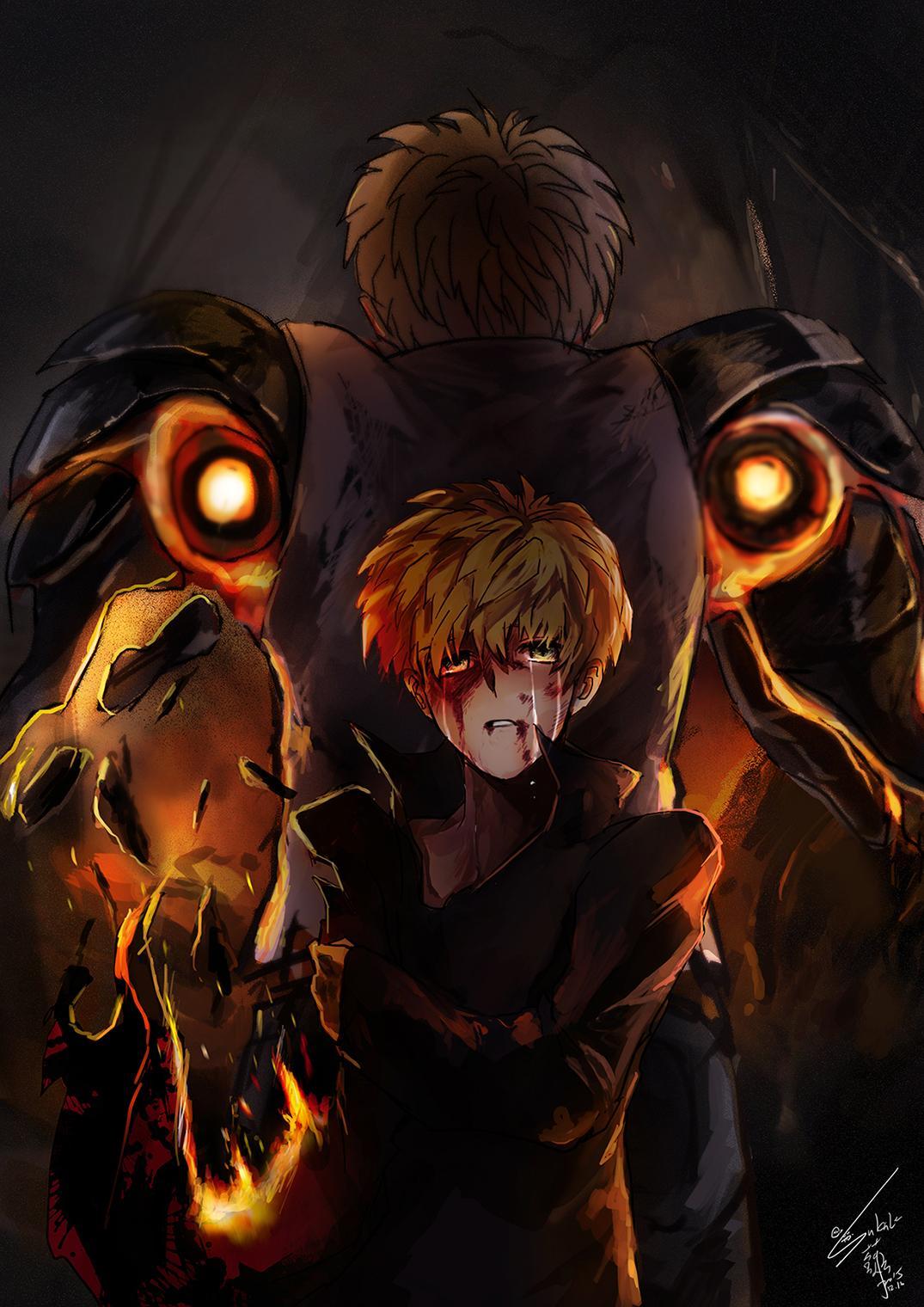 1075x1520 One Punch Man Genos Wallpaper Wallpaper One Punch Man