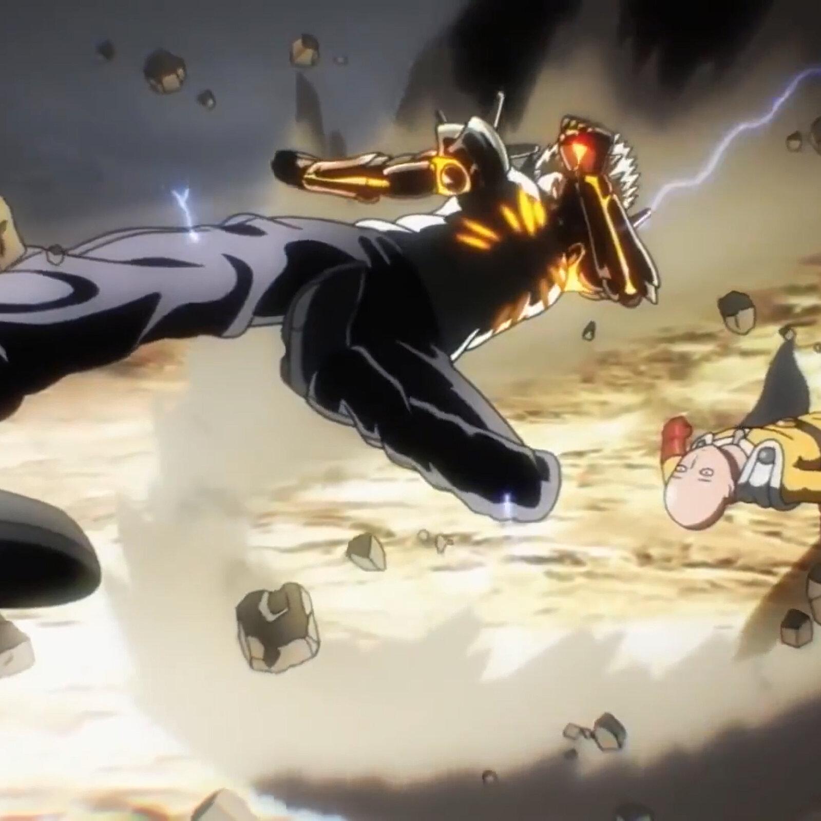 1599x1599 Saitama Vs Genos Wallpaper HD