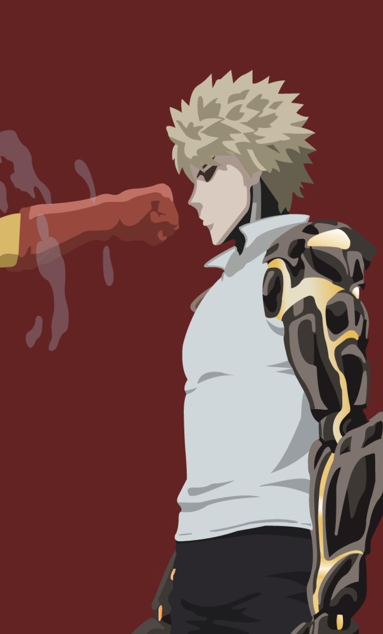 1280x2120 Saitama Vs Genos iPhone 6 plus Wallpaper, HD Anime 4K Wallpaper, Image, Photo and Background