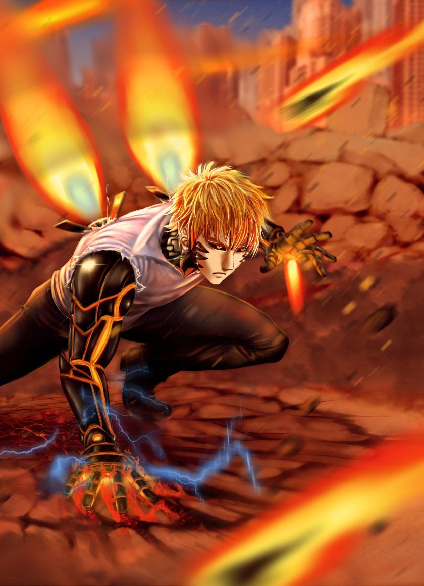 840x1160 Download Blonde, Genos, One Punch Man 840x1160 Wallpaper, Iphone Iphone 4s, Ipod Touch, 840x1160 HD Image, Background, 21380