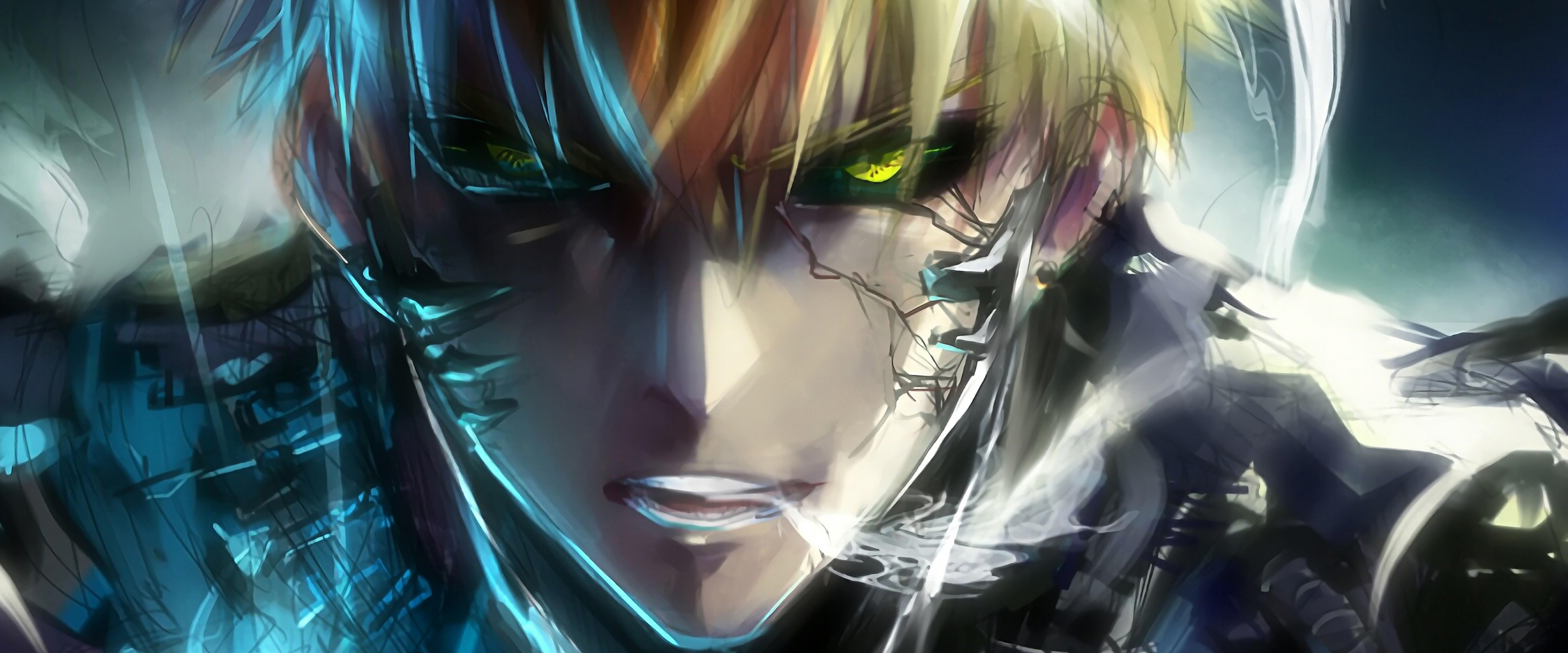 7680x3200 Genos One Punch Man 4K Wallpaper