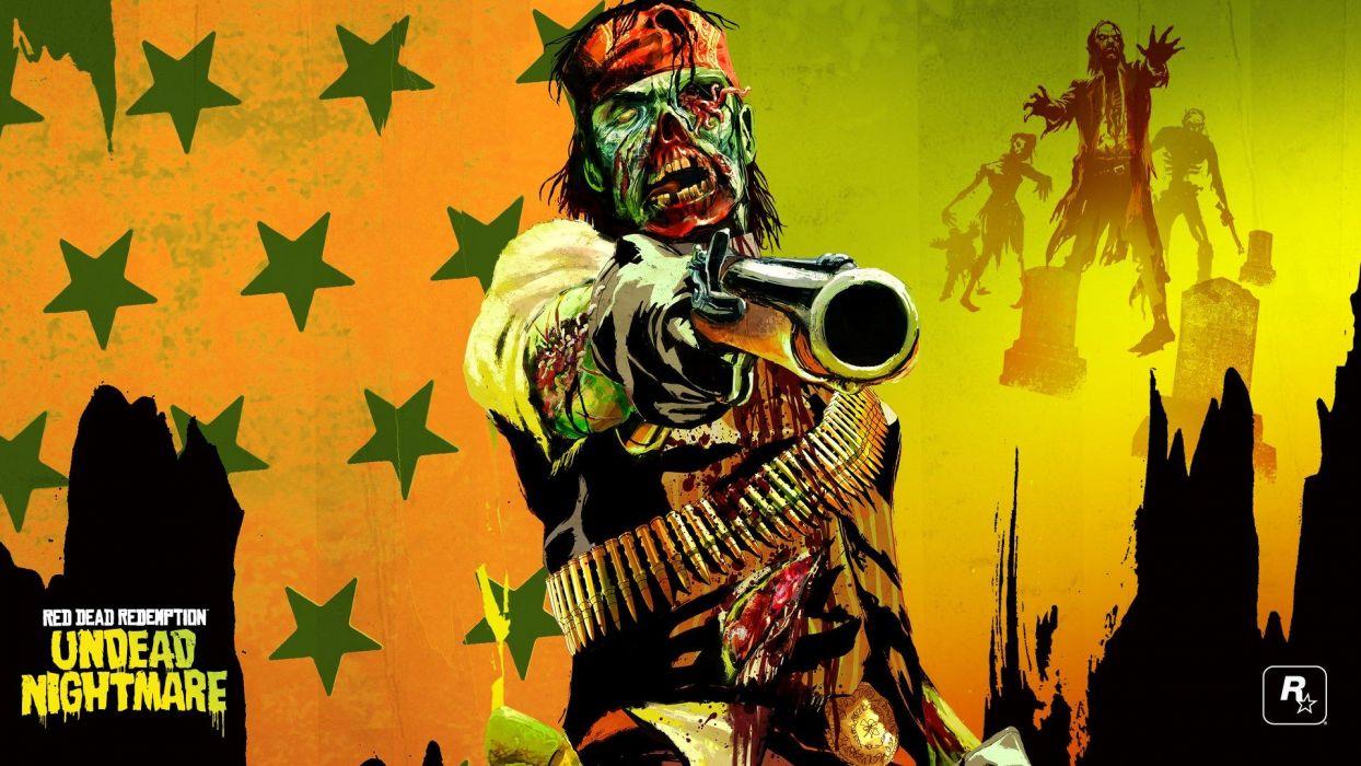 1244x700 Red Dead Redemption Zombie Pirate Drawing Undead Nightmare dark
