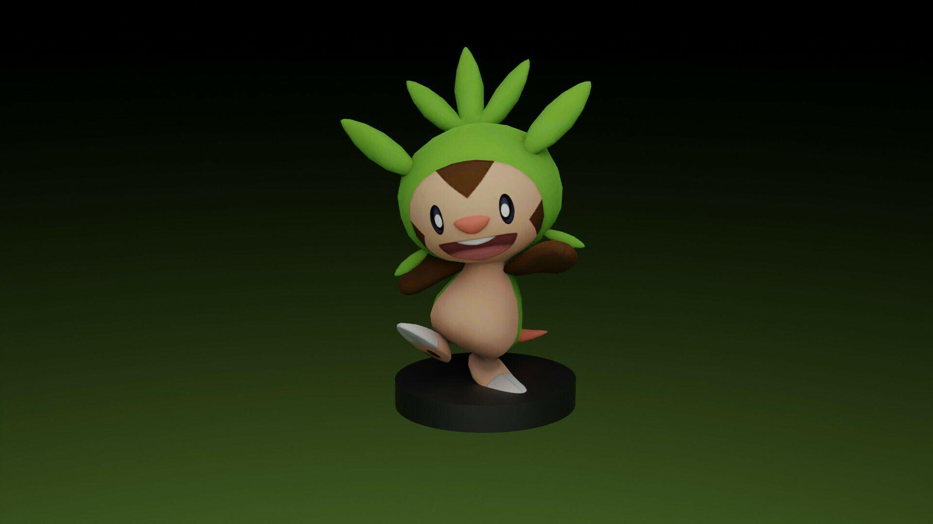 1920x1080 Download STL file POKEMON CHESPIN • 3D printer model ・ Cults