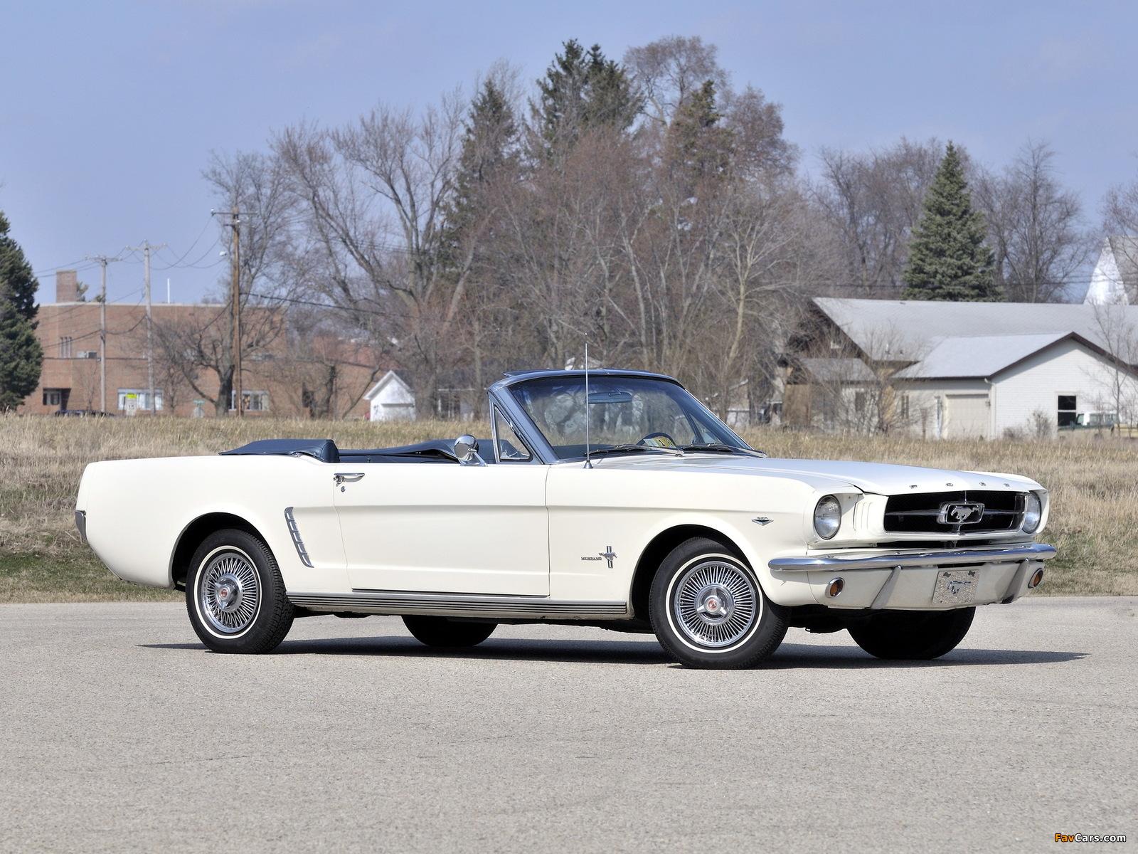 1600x1200 Mustang Convertible 1964 wallpaper (1600x1200)