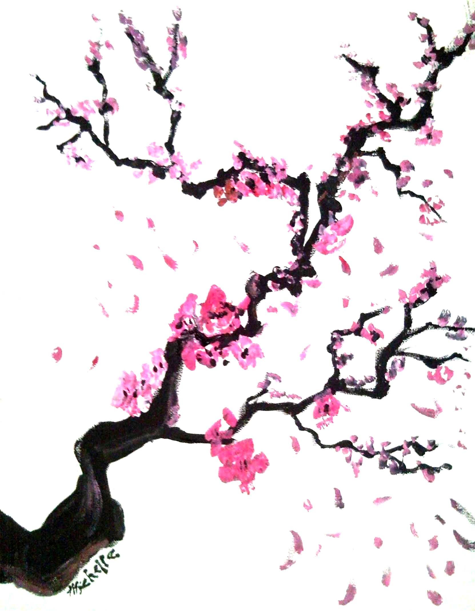 1662x2136 Cherry Blossom Wallpaper Art
