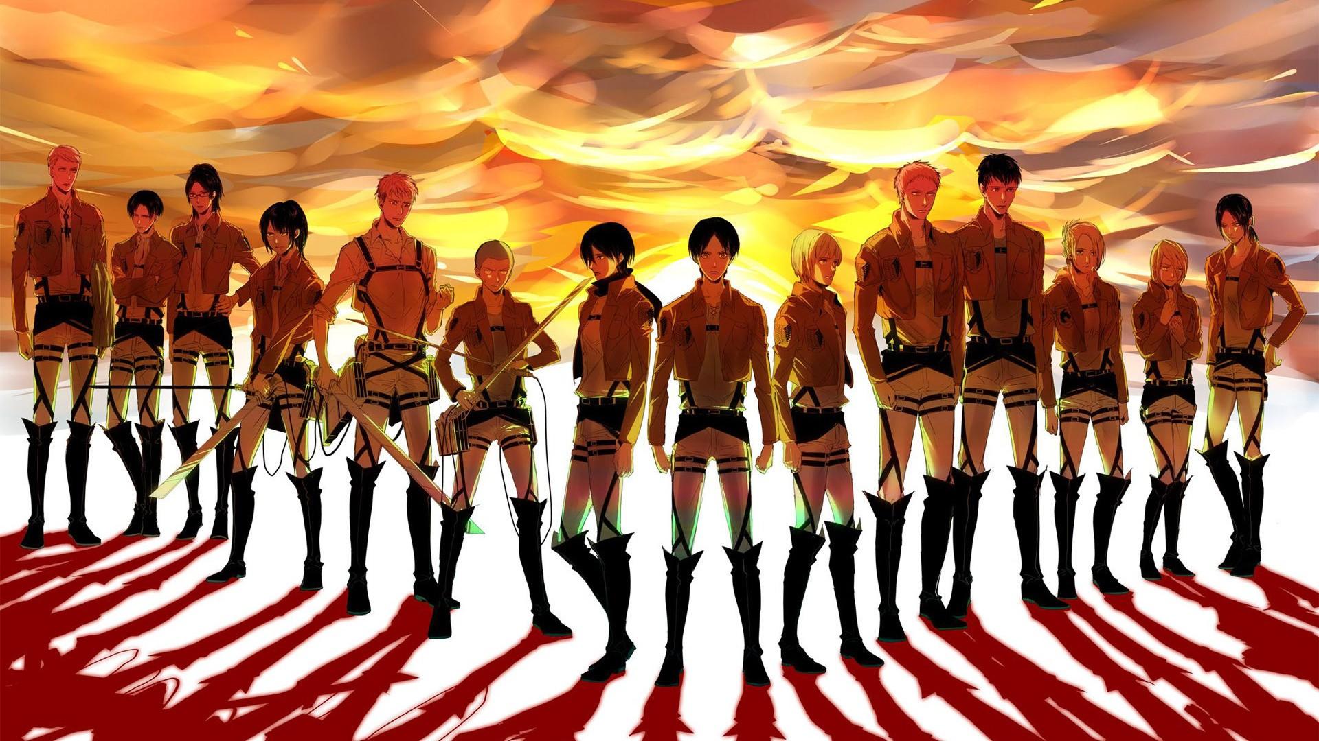 1920x1080 Squad and Survey Corps HD Wallpaper