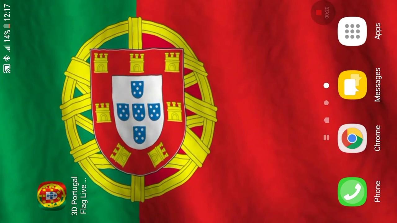 1280x720 Portuguese Flag Wallpaper