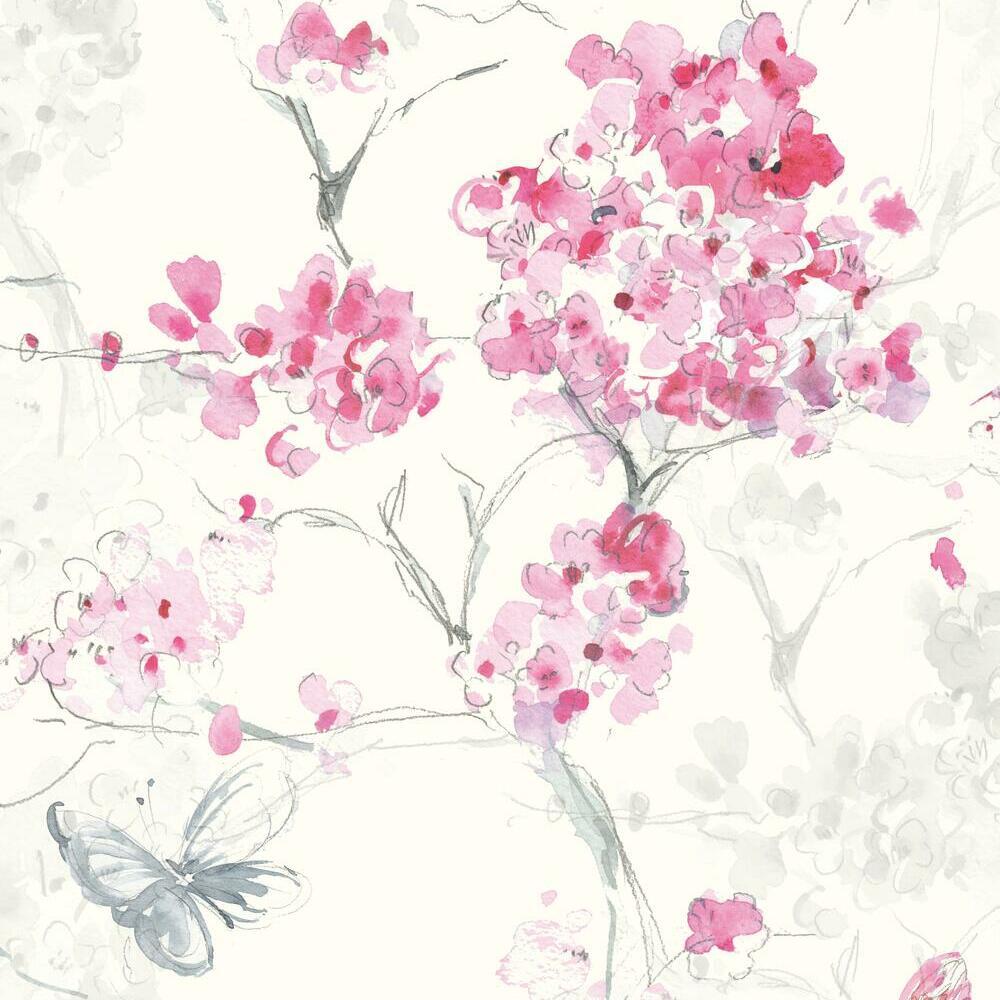 1000x1000 Spring Cherry Blossoms Peel and Stick Wallpaper