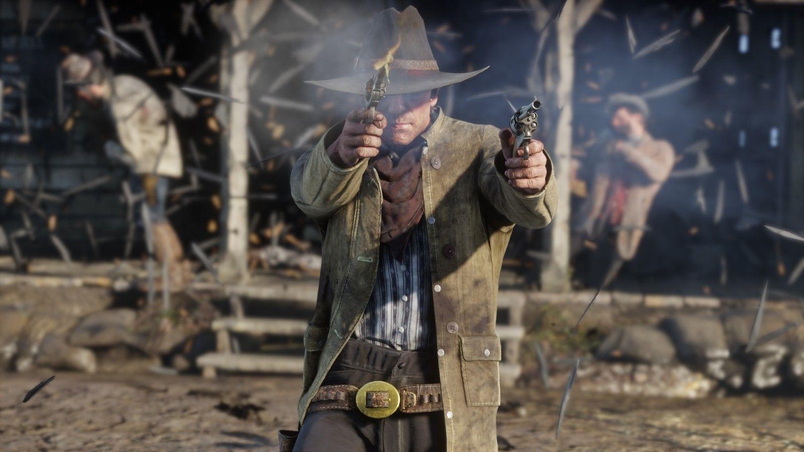 1600x900 Download 1600x900 Red Dead Redemption Cowboy, Guns Wallpaper