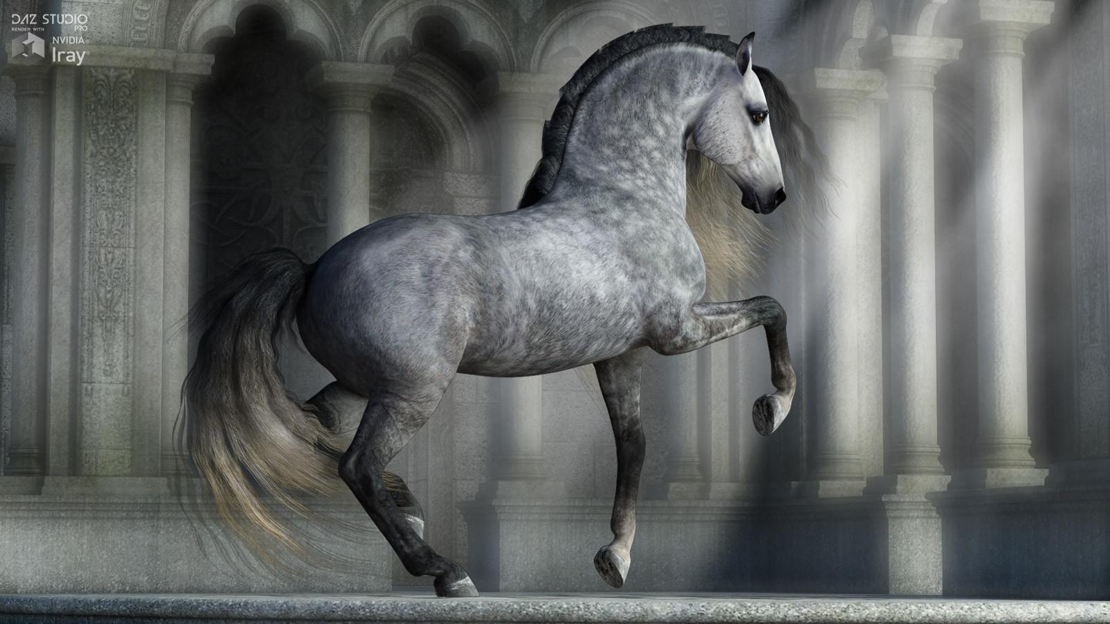 1600x900 CWRW Dapple Grey for the HiveWire Horse CWRW 3D Creation