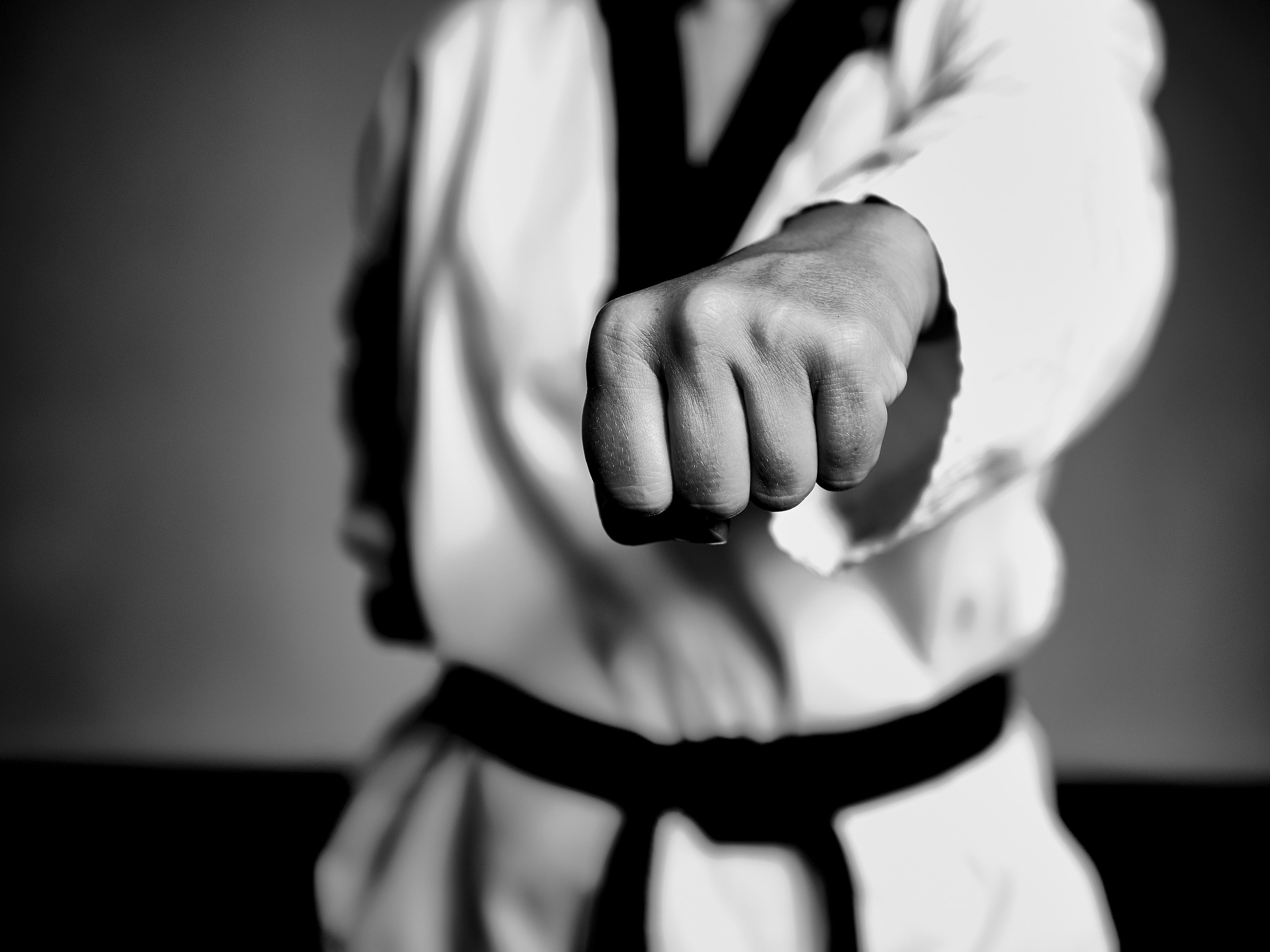 4608x3456 Wallpaper Taekwondo, Monochrome, First:4608x3456