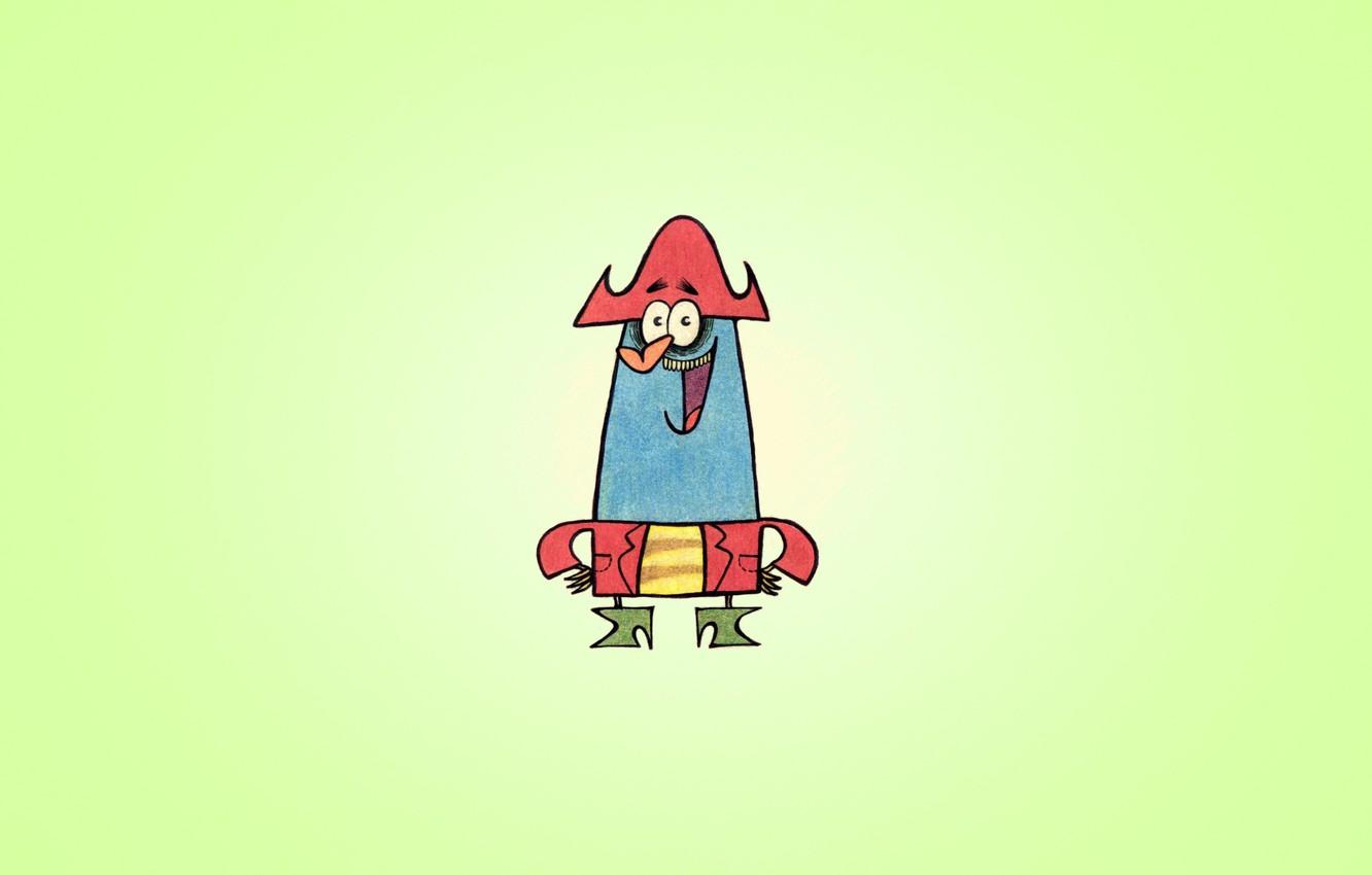 1332x850 Wallpaper smile, minimalism, funny, The amazing misadventures of Flapjack, The Marvelous Misadventures of Flapjack, Captain K nuckles, Captain Knuckles image for desktop, section минимализм