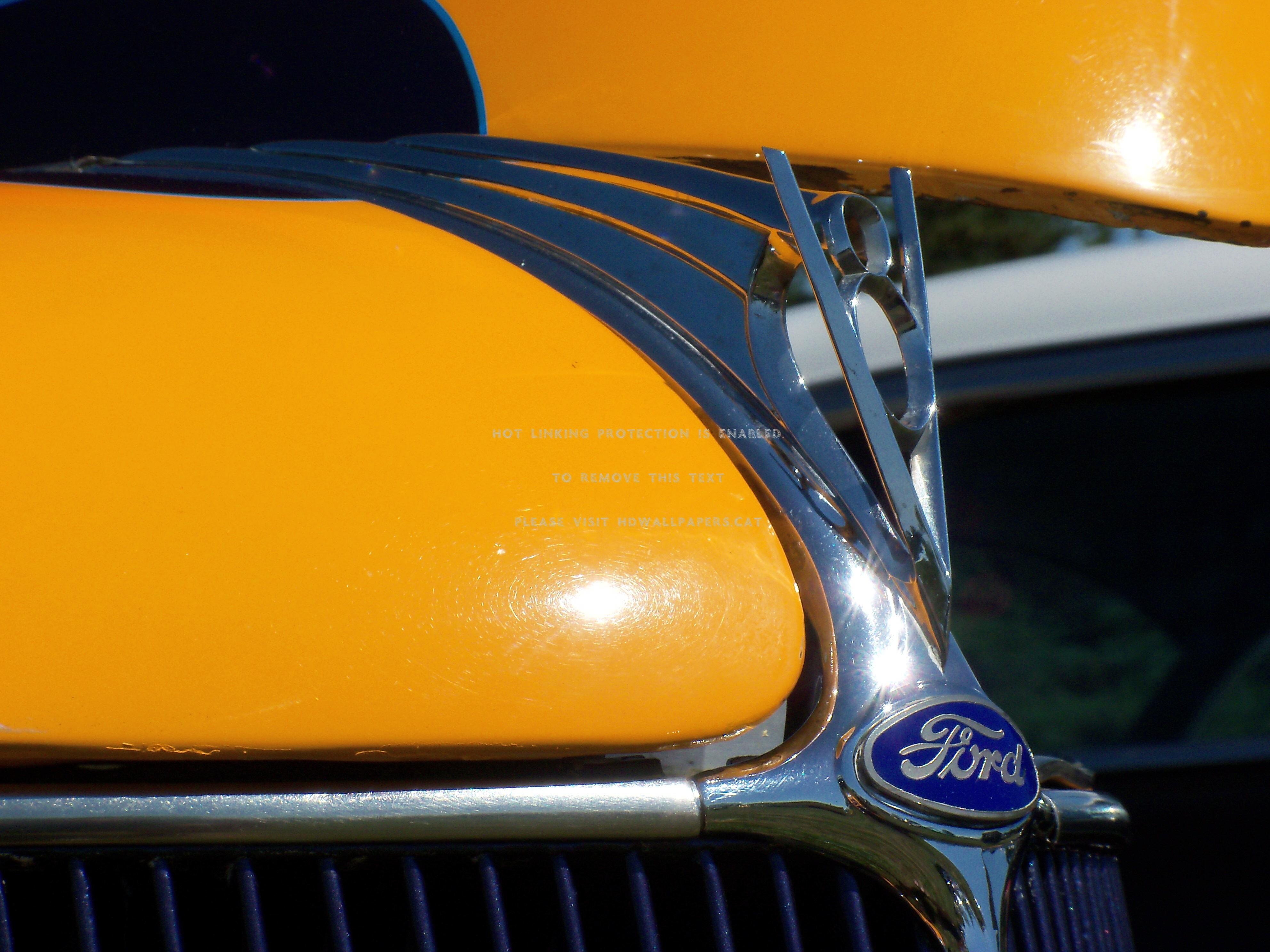 3968x2976 ford v8 emblem car grill classic