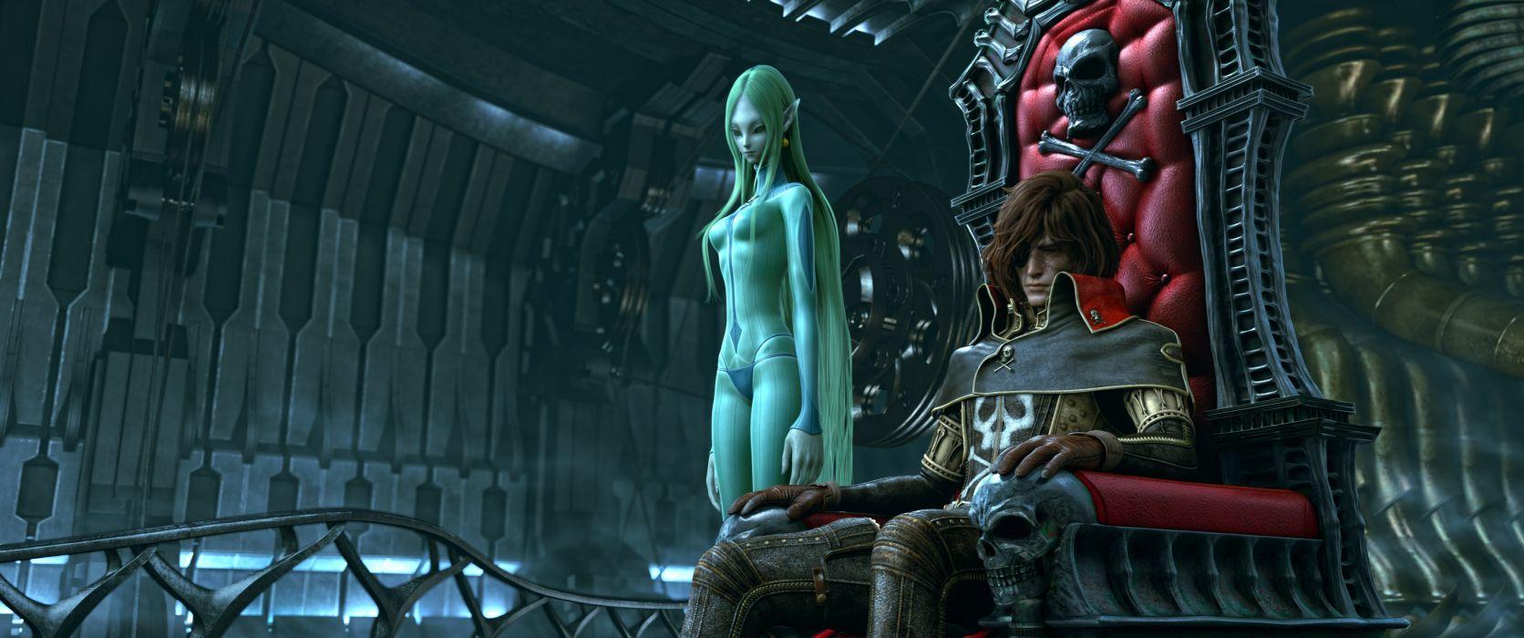 1672x700 SPACE PIRATE CAPTAIN HARLOCK fantasy .