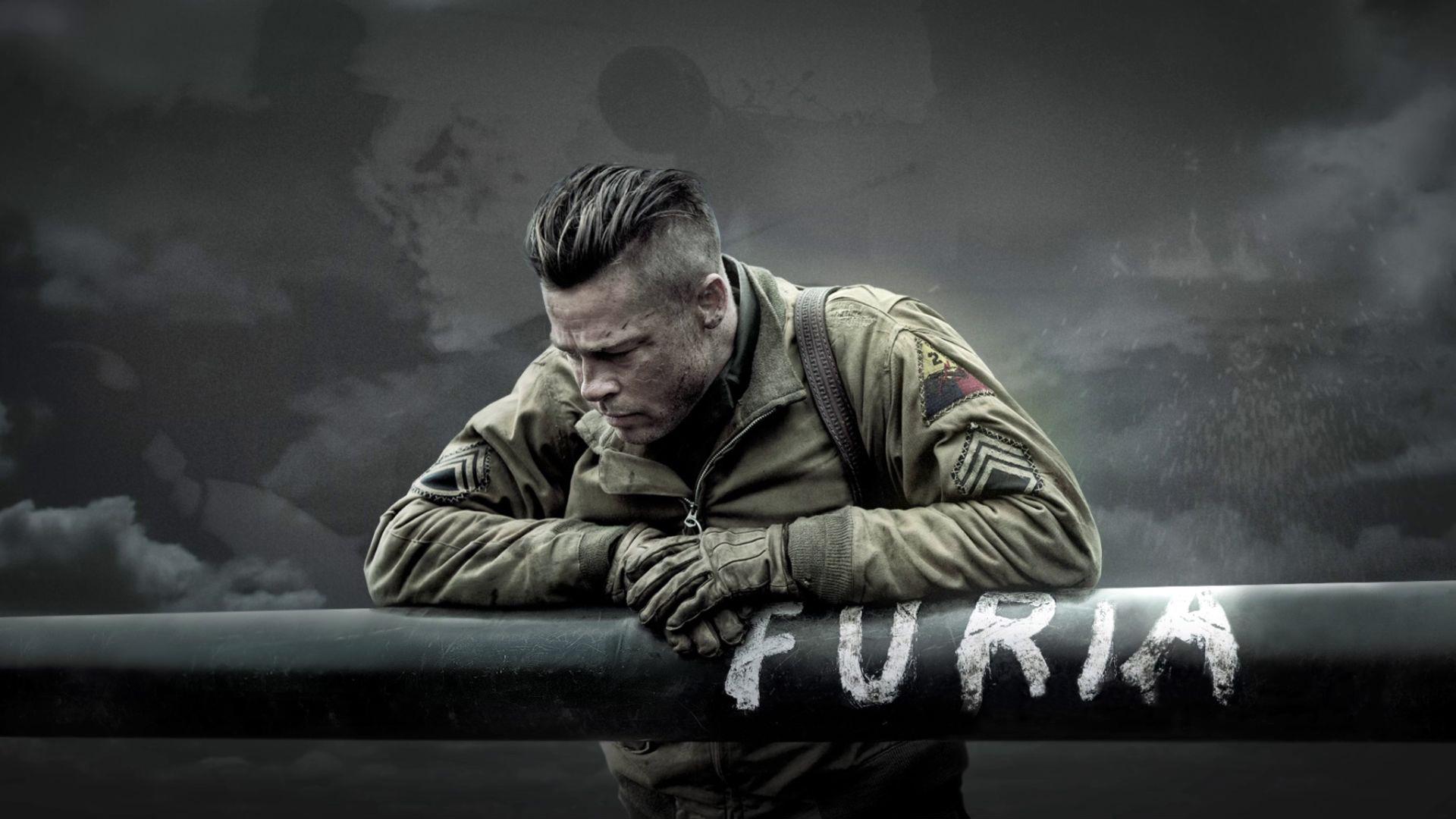1920x1080 Desktop Wallpaper Brad Pitt In Fury, 2014 Movie, HD Image, Picture, Background, Pkw2it