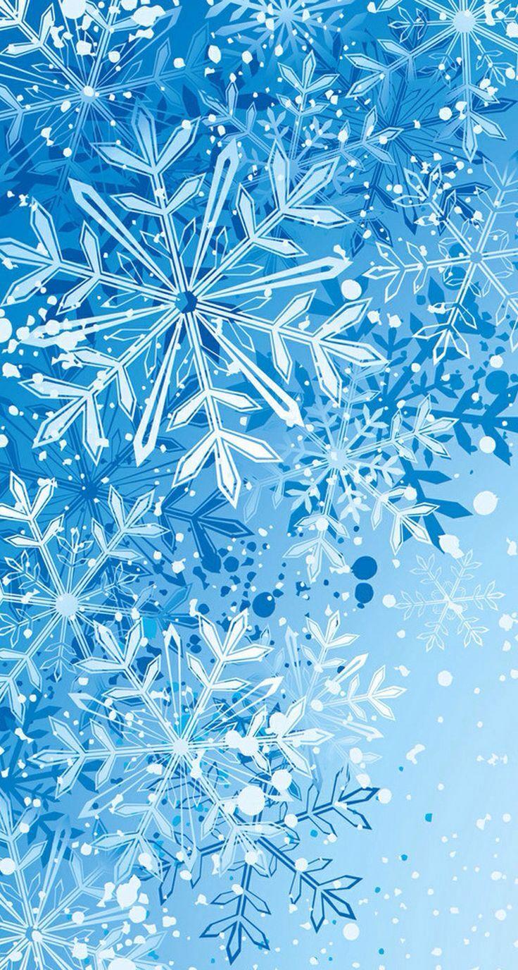 Blue Snowflake Christmas 750x1334 iPhone 8766S wallpaper background  picture image
