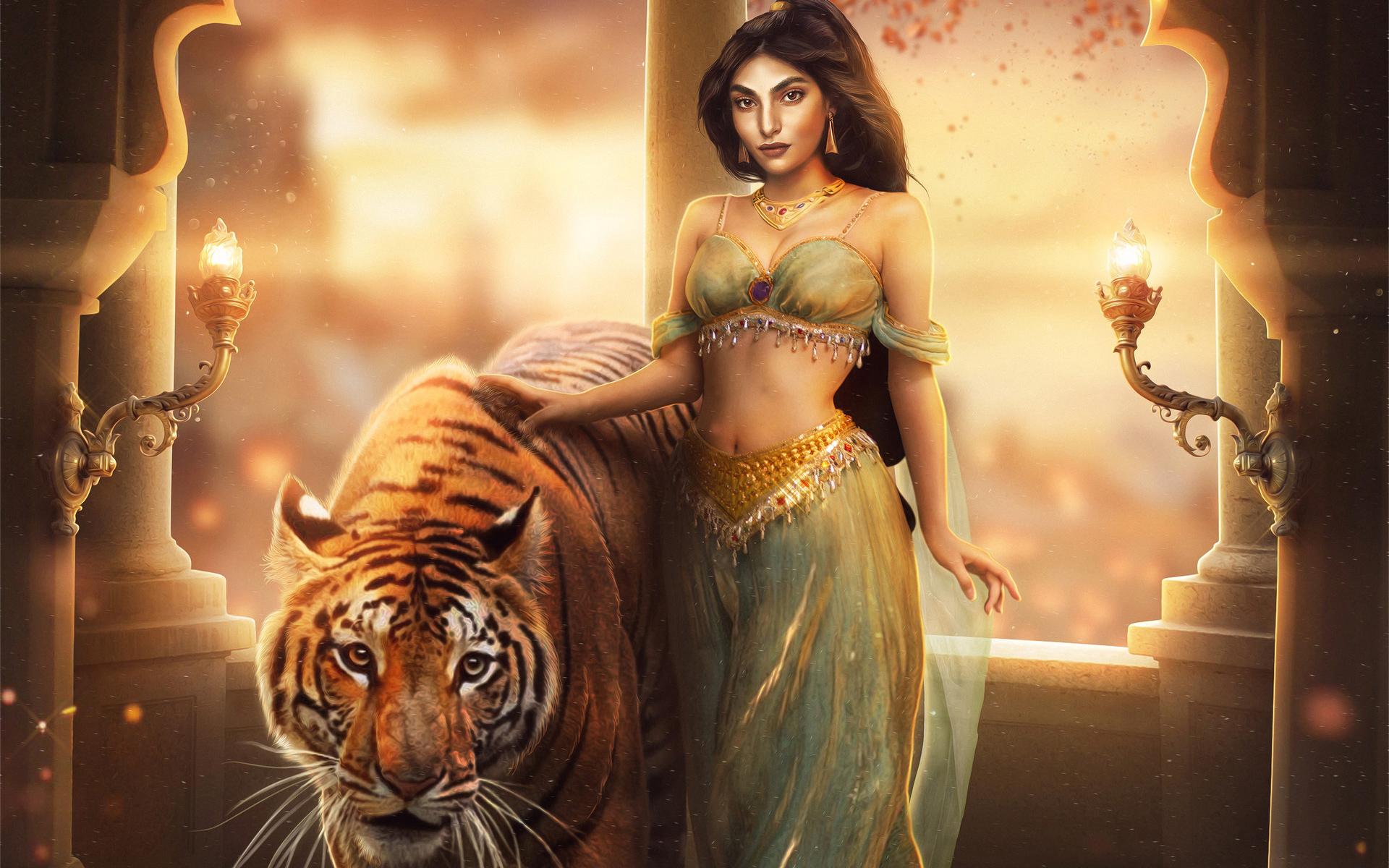 1920x1200 Tiger Warrior Wallpaper