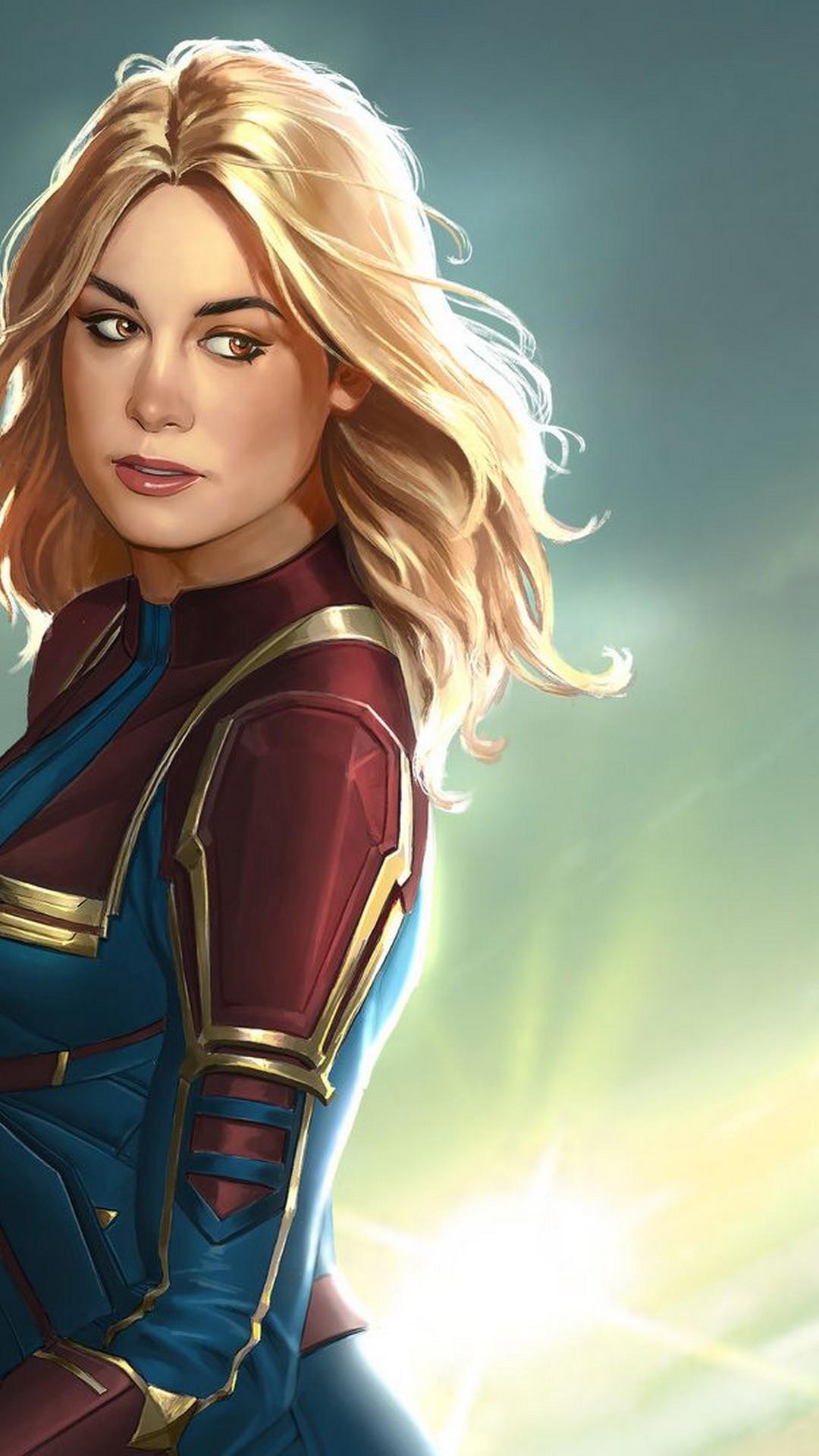 1080x1920 Captain Marvel Animated iPhone 8 Wallpaper Movie Poster Wallpaper HD