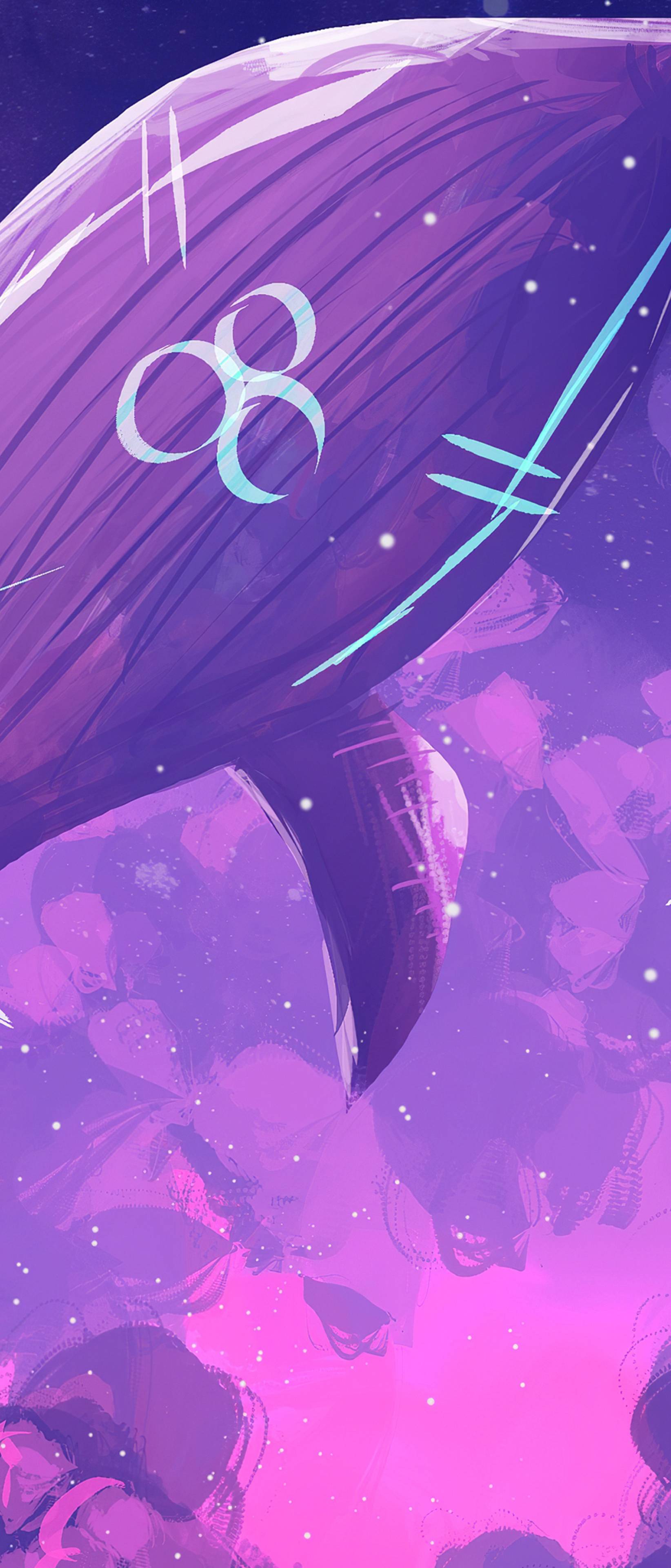 1644x3840 Purple Whale Away 4K HD Vaporwave 1644x3840 Resolution Wallpaper, HD Artist 4K Wallpaper, Image, Photo and Background