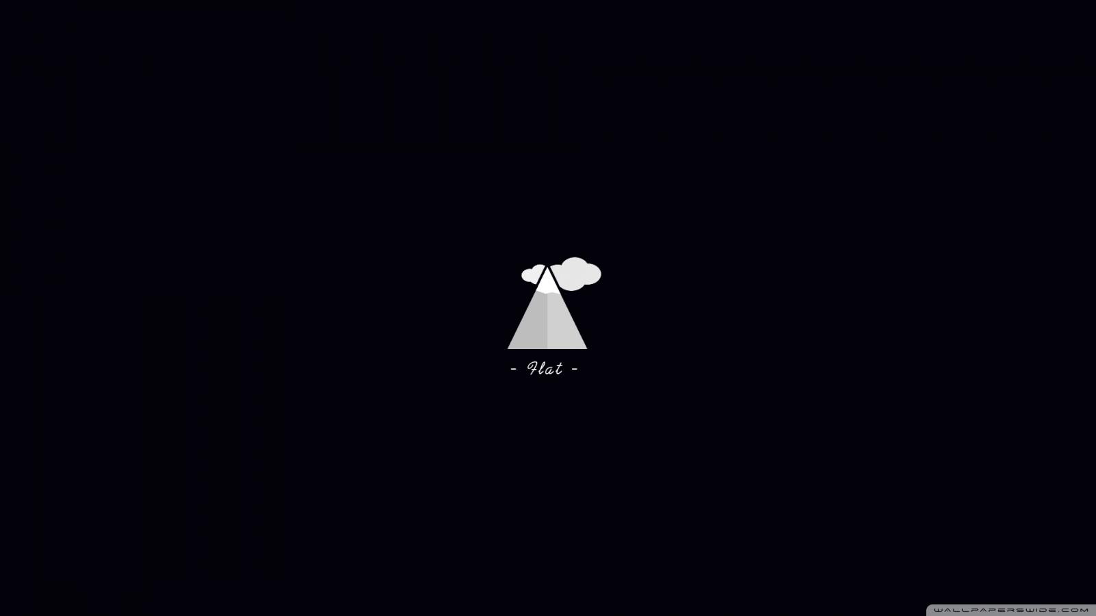 1600x900 Flat Black Wallpaper
