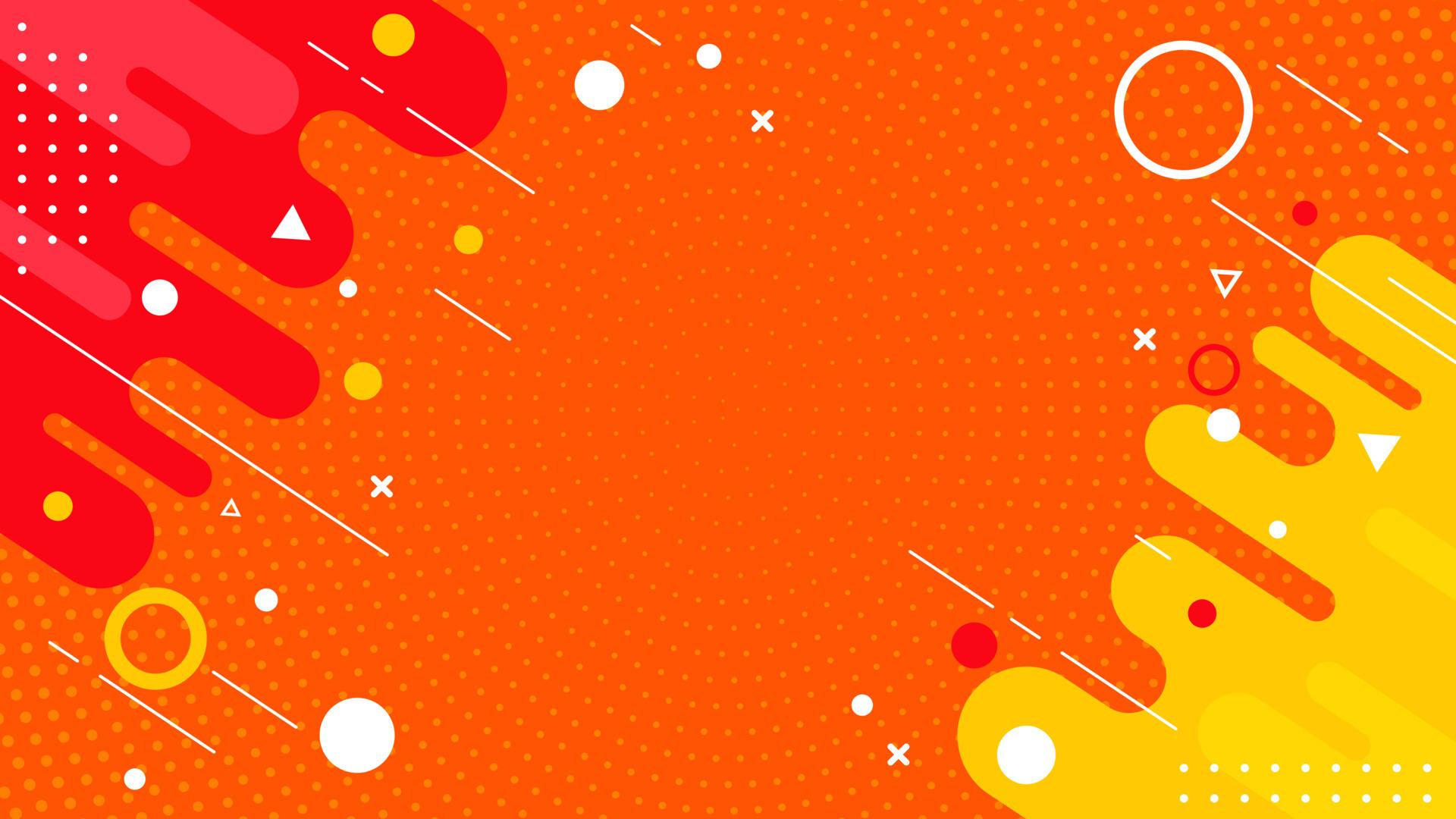 1920x1080 Colorful abstract flat geometric background