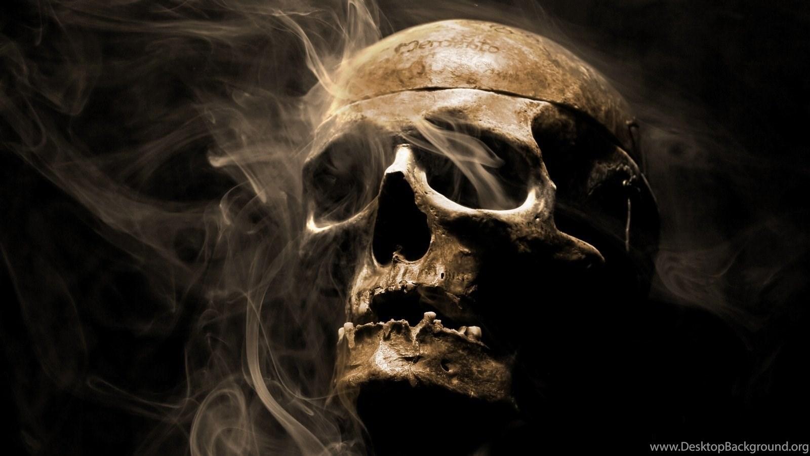 1600x900 Horror Skull Wallpaper Desktop Background