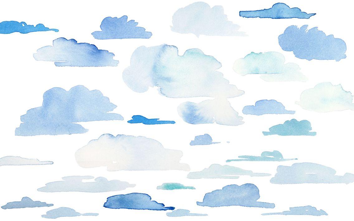 1136x710 Clouds. Watercolor desktop wallpaper, Pretty wallpaper, Free desktop wallpaper