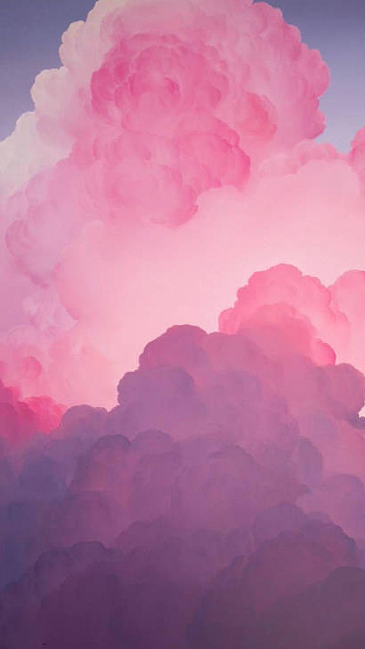736x1308 Acrylic Map Watercolor Wallpaper Background. Pink clouds wallpaper, Watercolor wallpaper, Cloud wallpaper