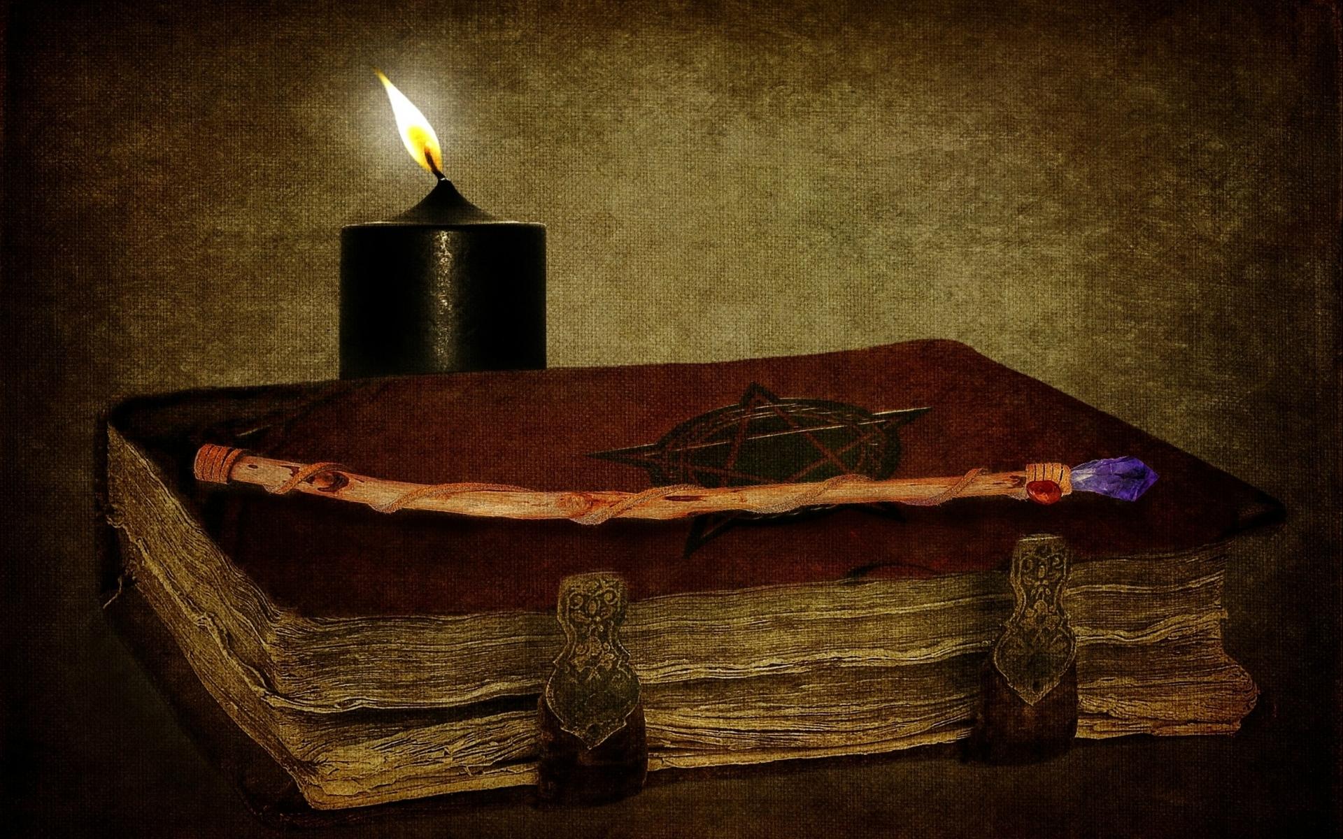 1920x1200 dark, Horror, Gothic, Occult, Witch, Candles, Book, Spell, Art Wallpaper HD / Desktop and Mobile Background