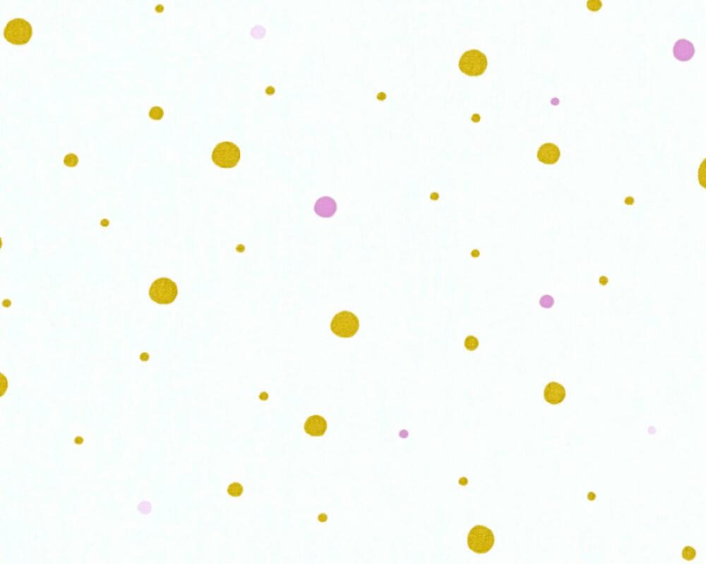 1000x800 A.S. Création Wallpaper «Uni, Gold, Metallic, White» 358392