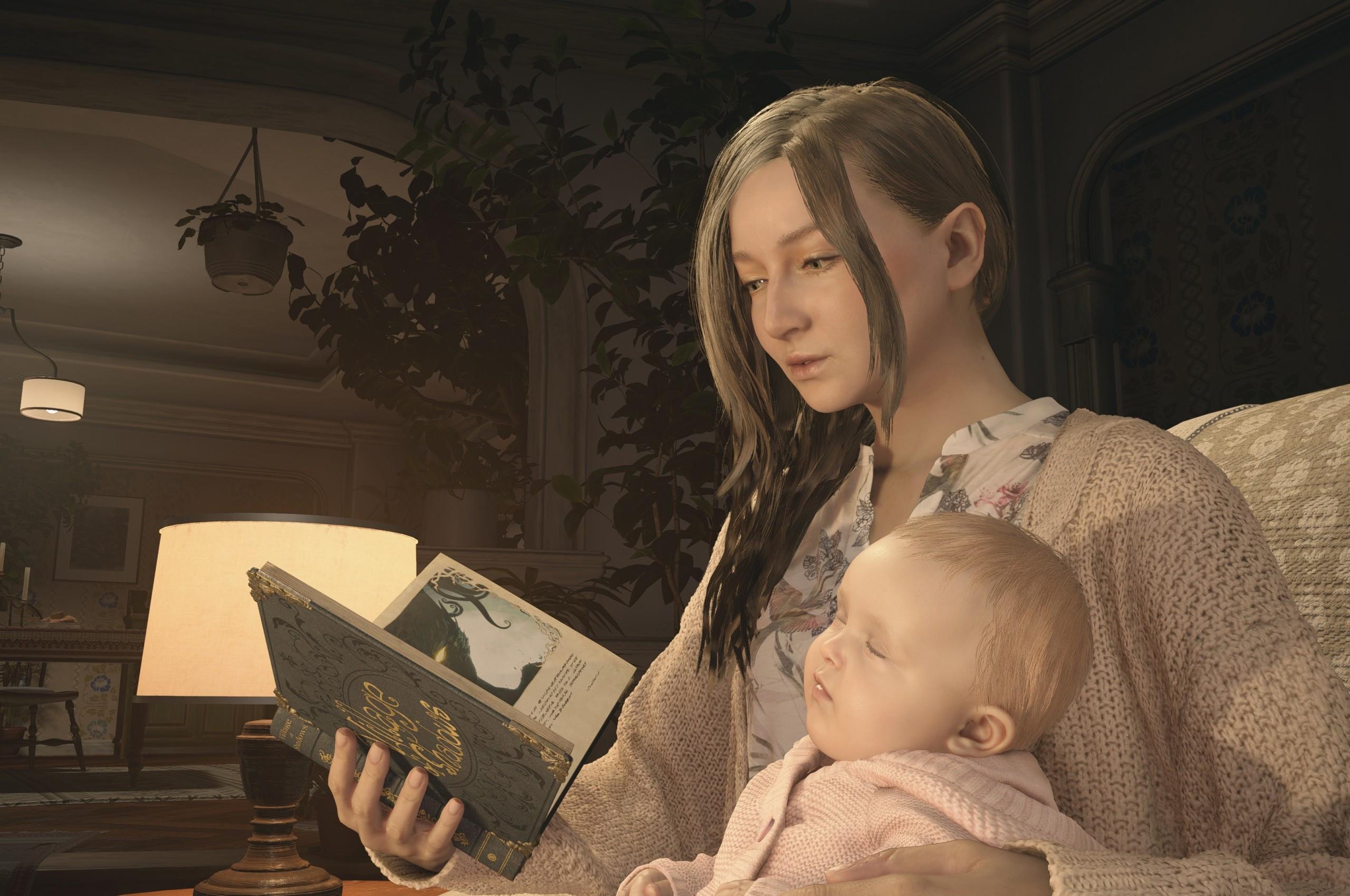 2560x1700 Download 2560x1700 Resident Evil Village, Mia Winters, Horror Games, Reading A Book Wallpaper for Chromebook Pixel