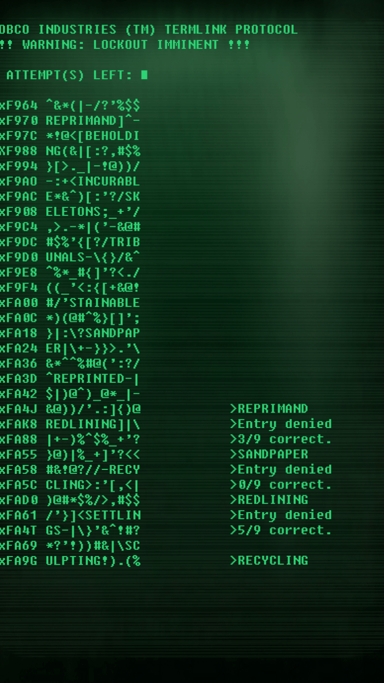 750x1334 Free download Fallout Terminal Hacking Ipod wallpaper by Invaderzim1223 on [900x1350] for your Desktop, Mobile & Tablet. Explore Fallout 4 iPod Wallpaper. Fallout 3 Wallpaper, Fallout New Vegas Wallpaper, Fallout Boy Wallpaper